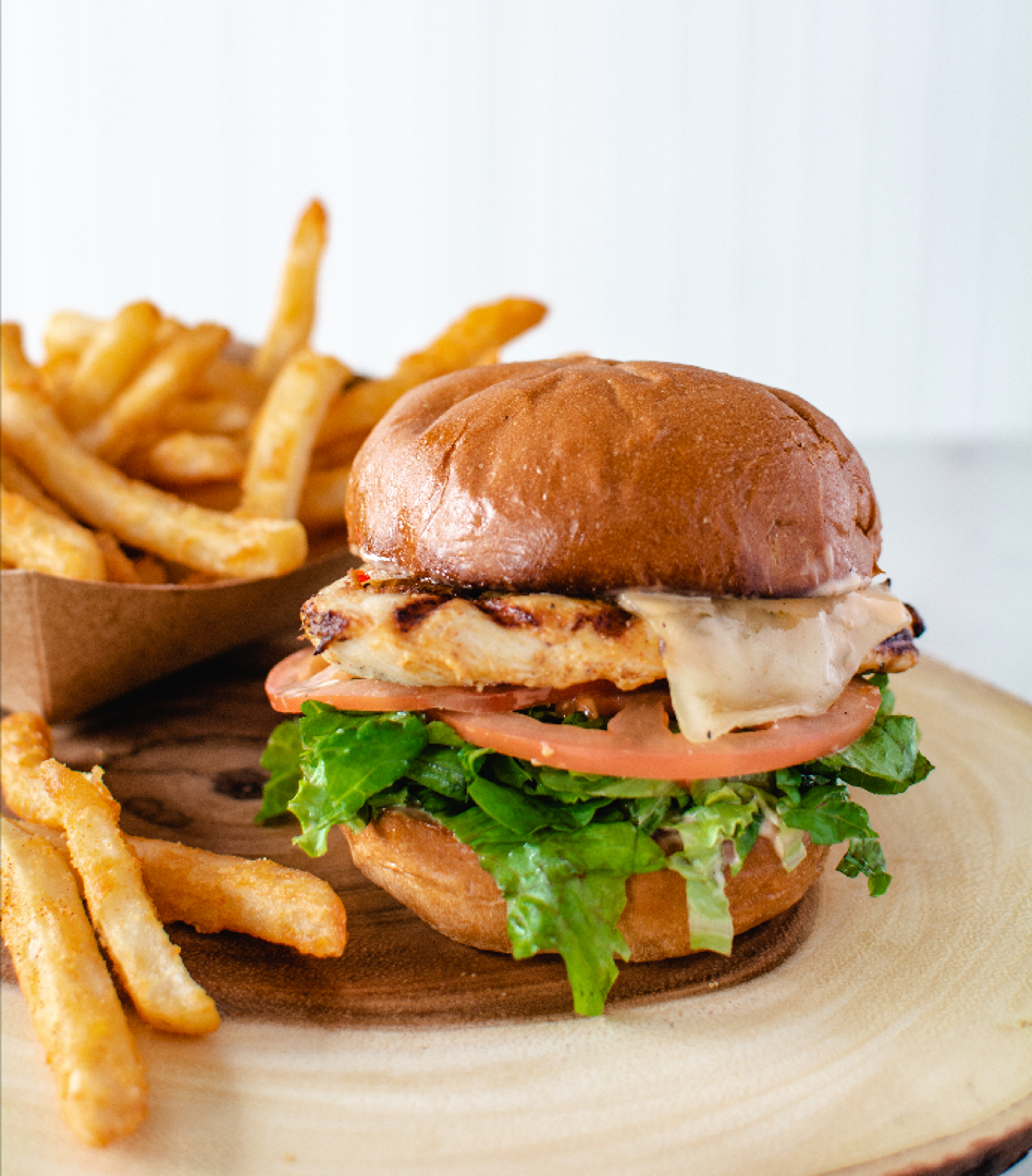 Char Grilled Chicken Breast Sandwich.