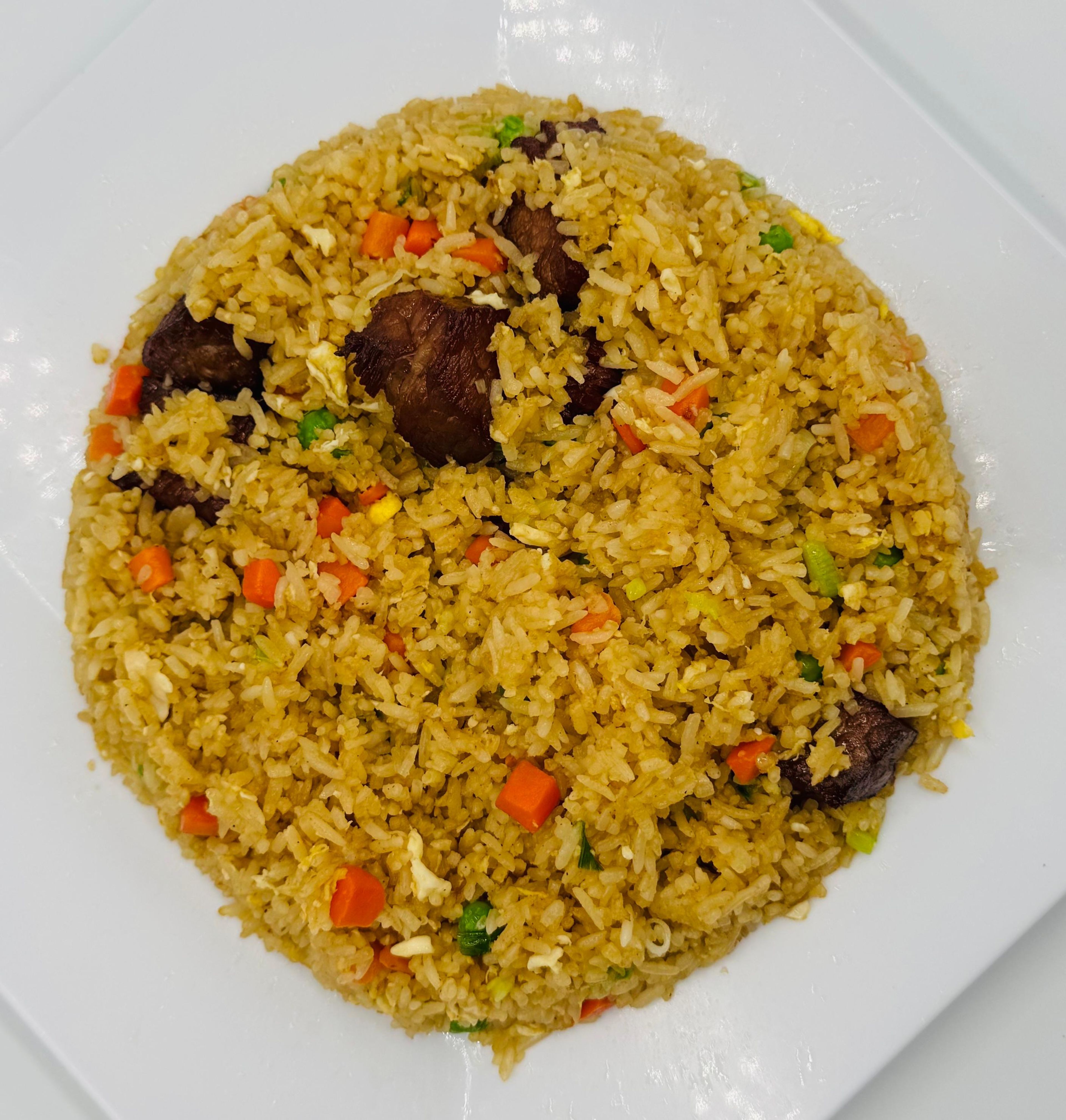 CUBE STEAK FRIED RICE.