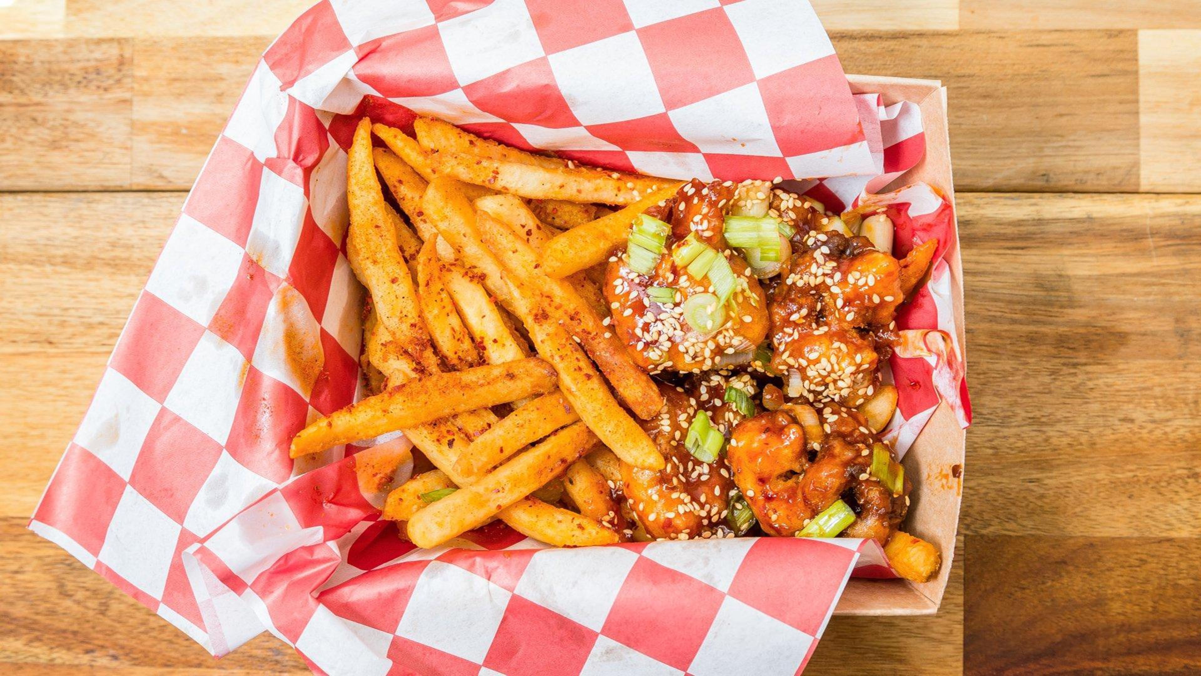 Gochujang Fried Cauliflower + Fries.