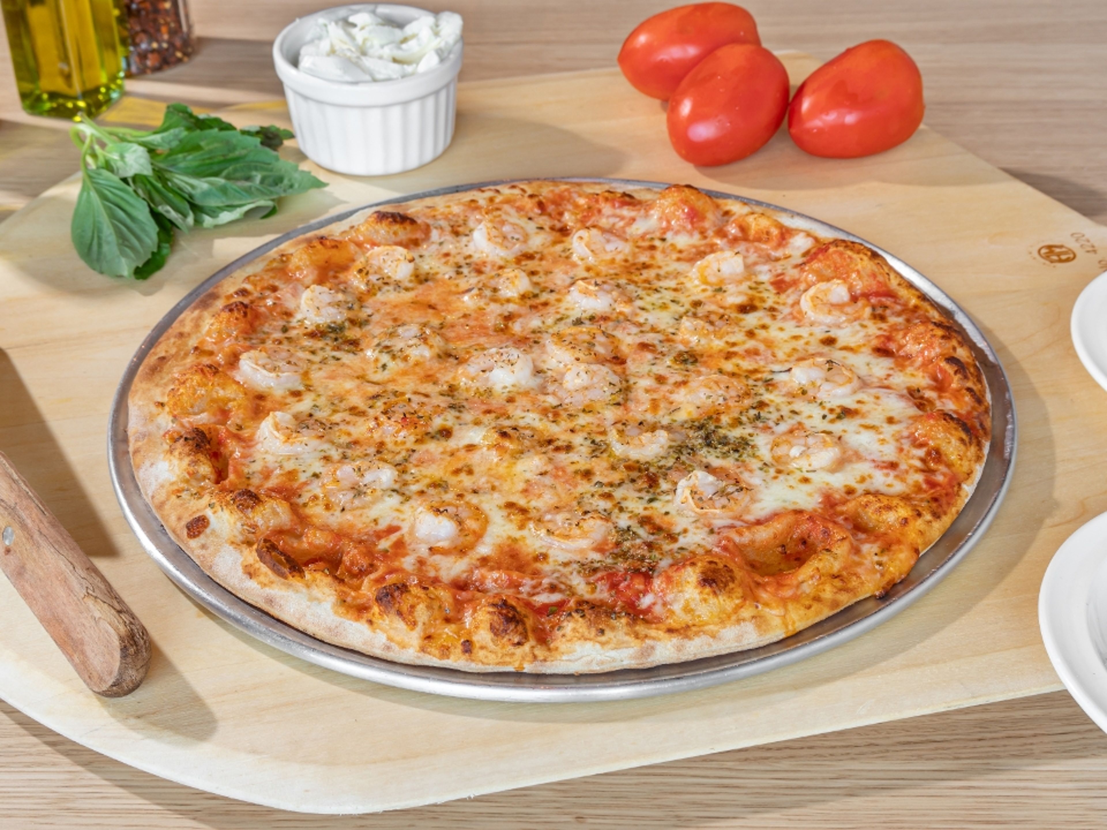 Shrimp Catupiry Pizza.