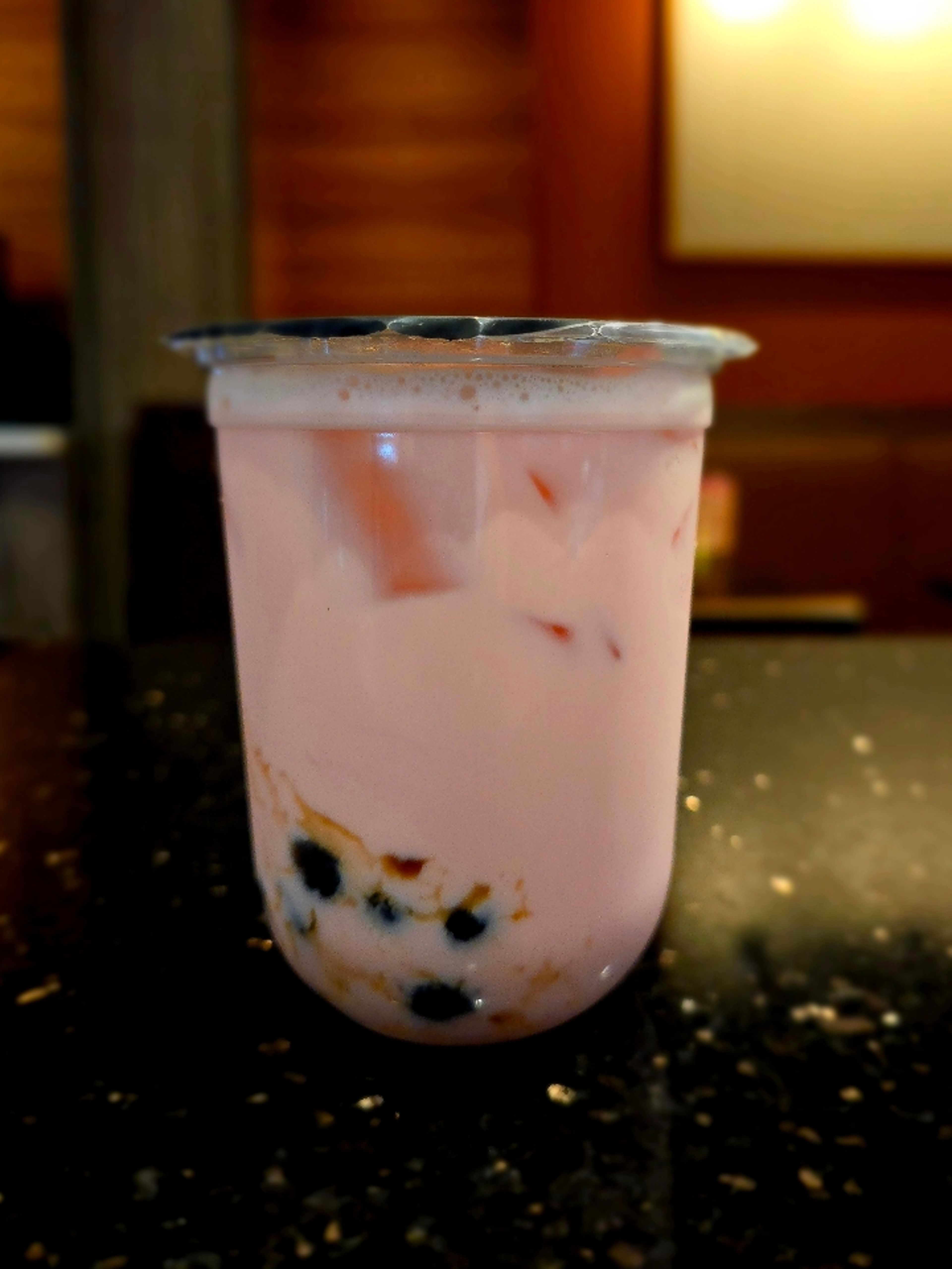*Strawberry Milk Tea.