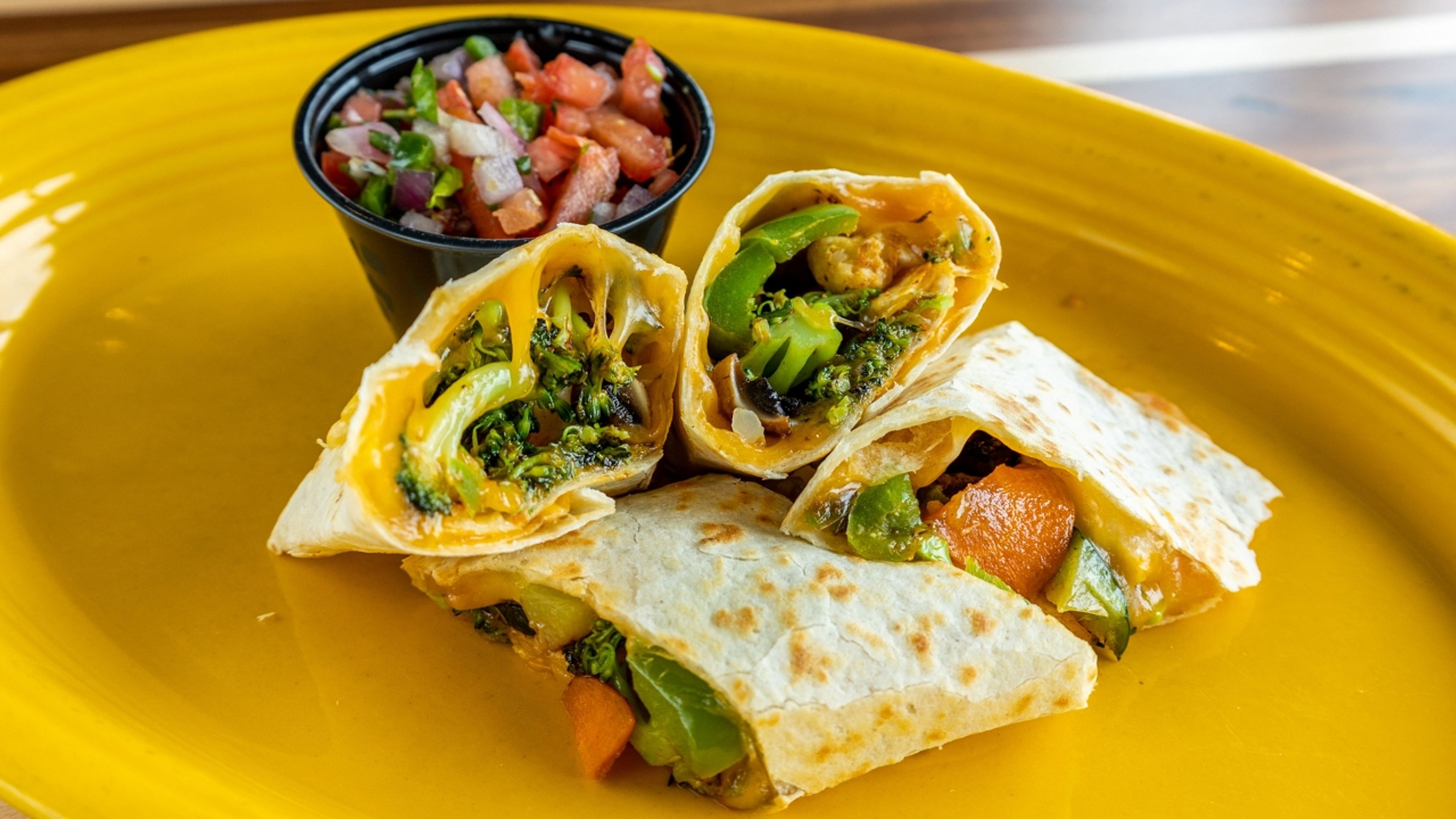 Veggie Quesadilla.