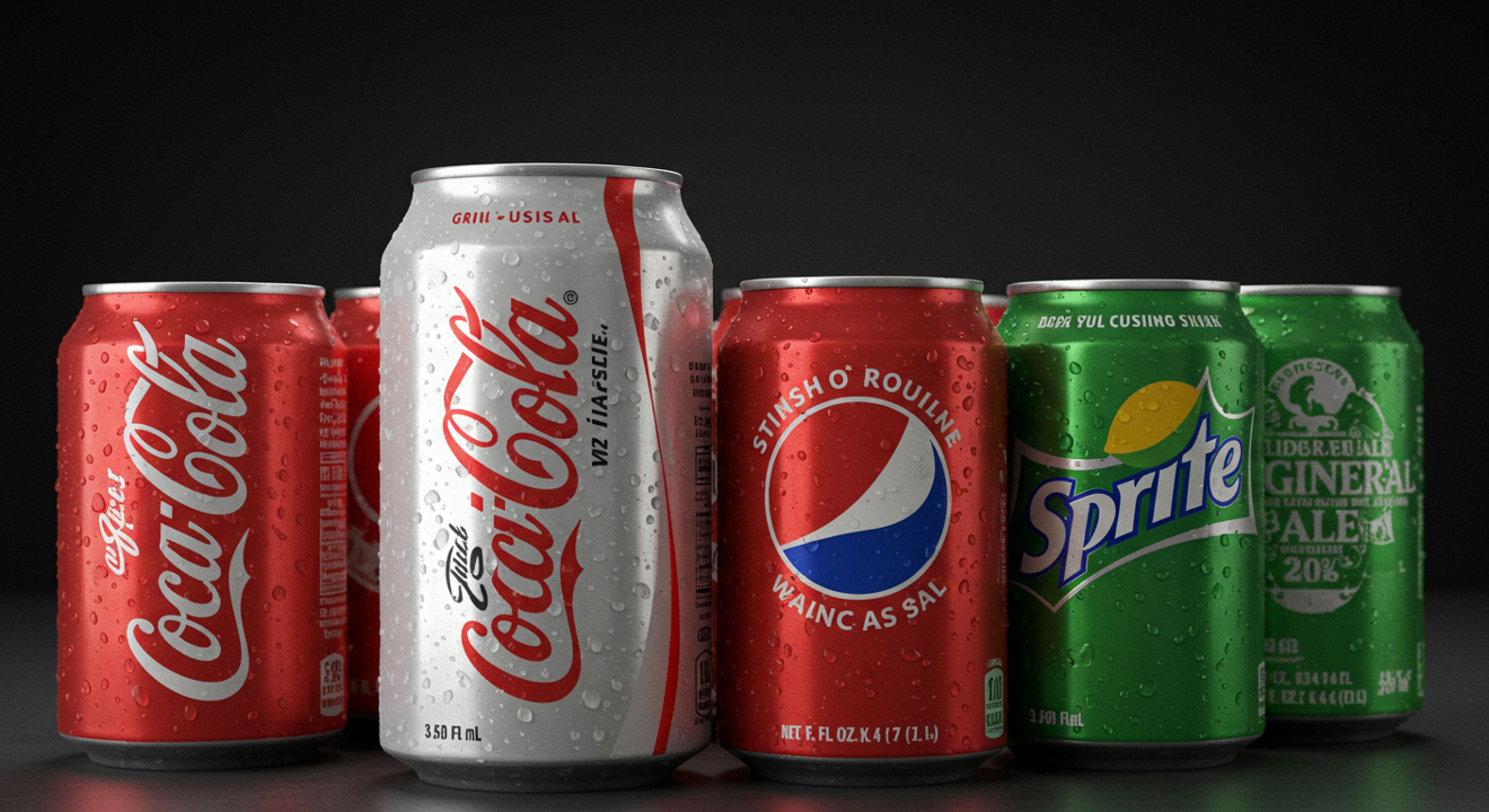 Coke/diet/sprite/pepsi/ginger ale.