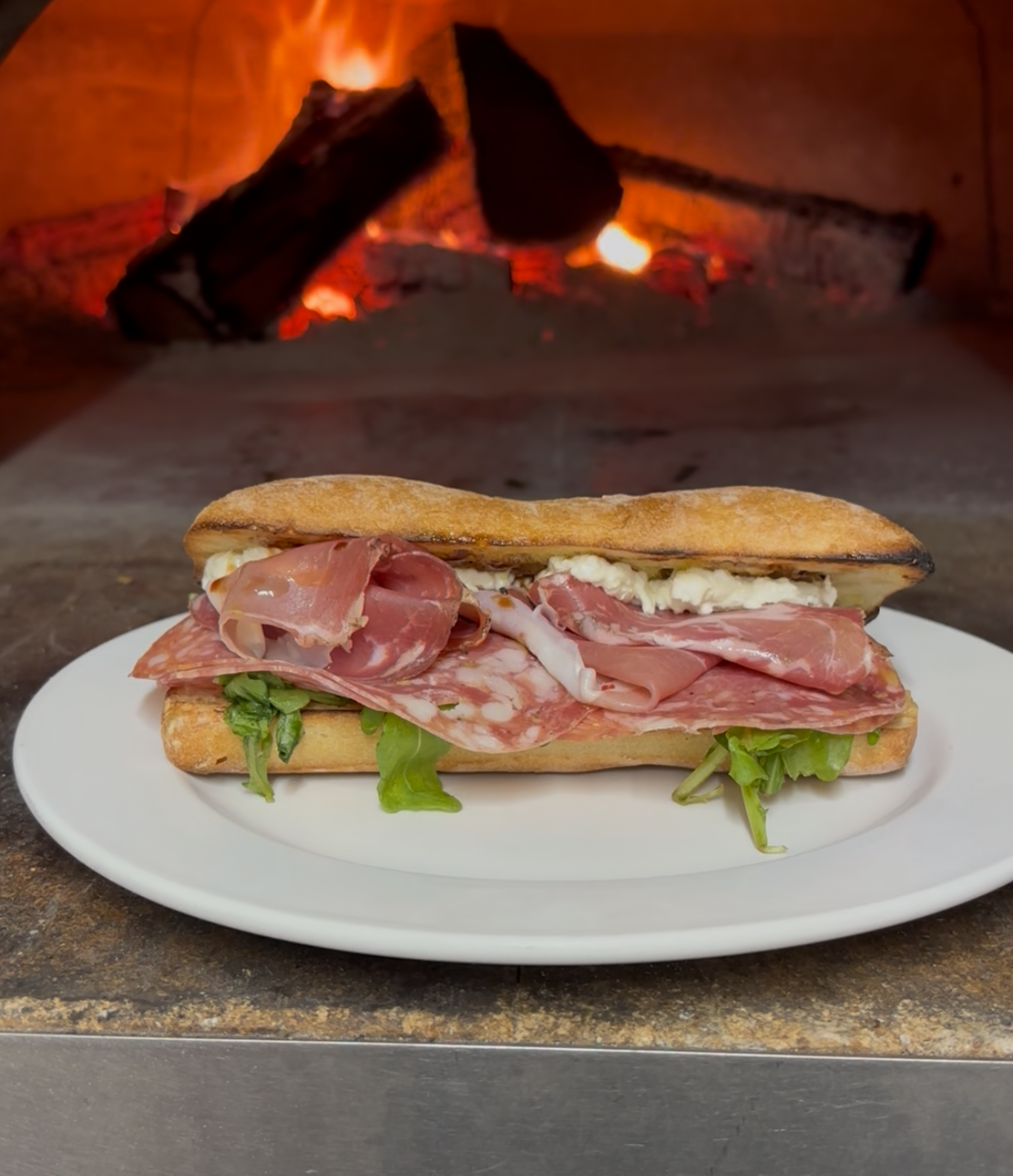 Panino con Carne (Italian Cold Cuts).