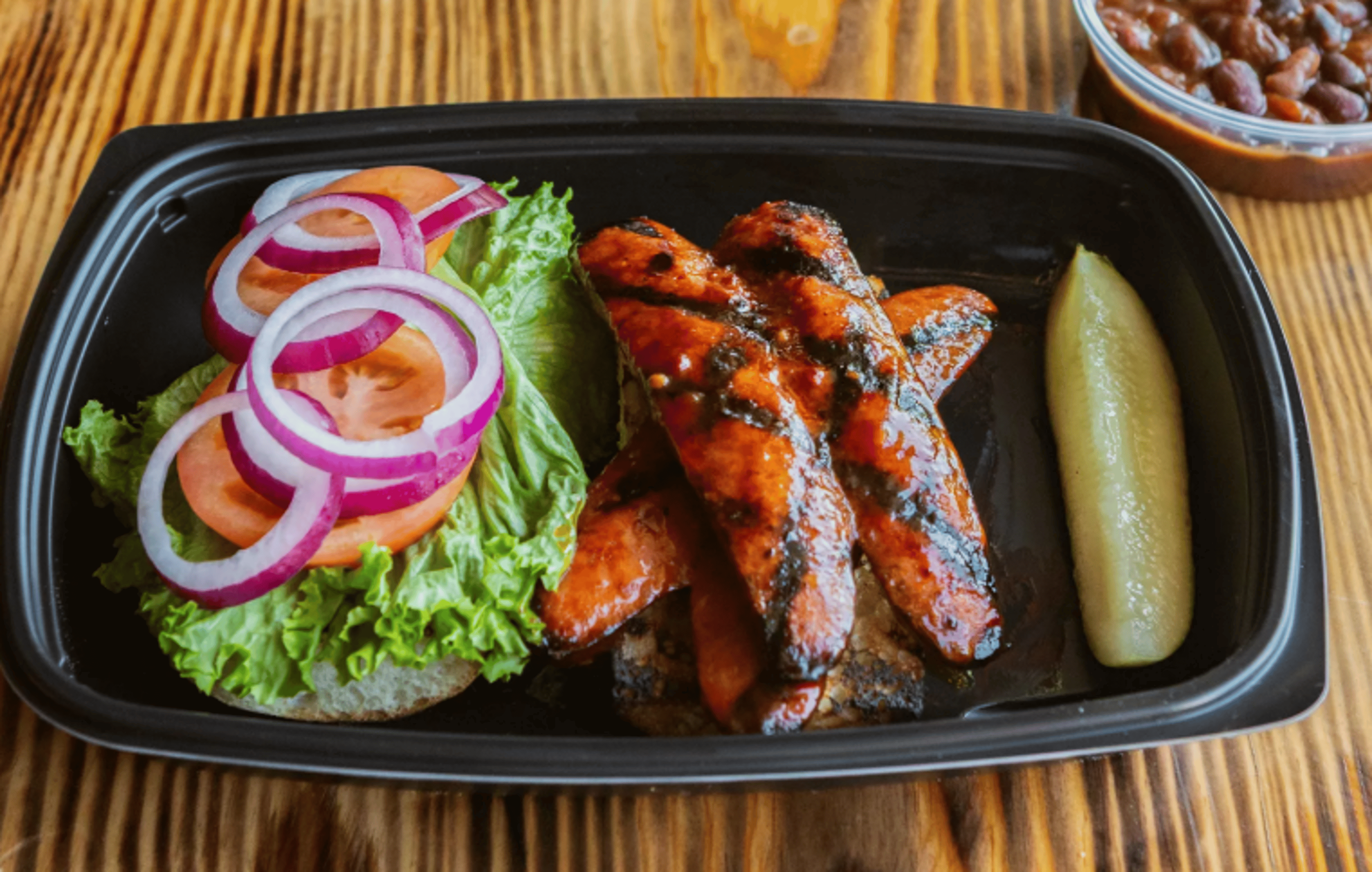 Mike's Hotlink Sandwich.