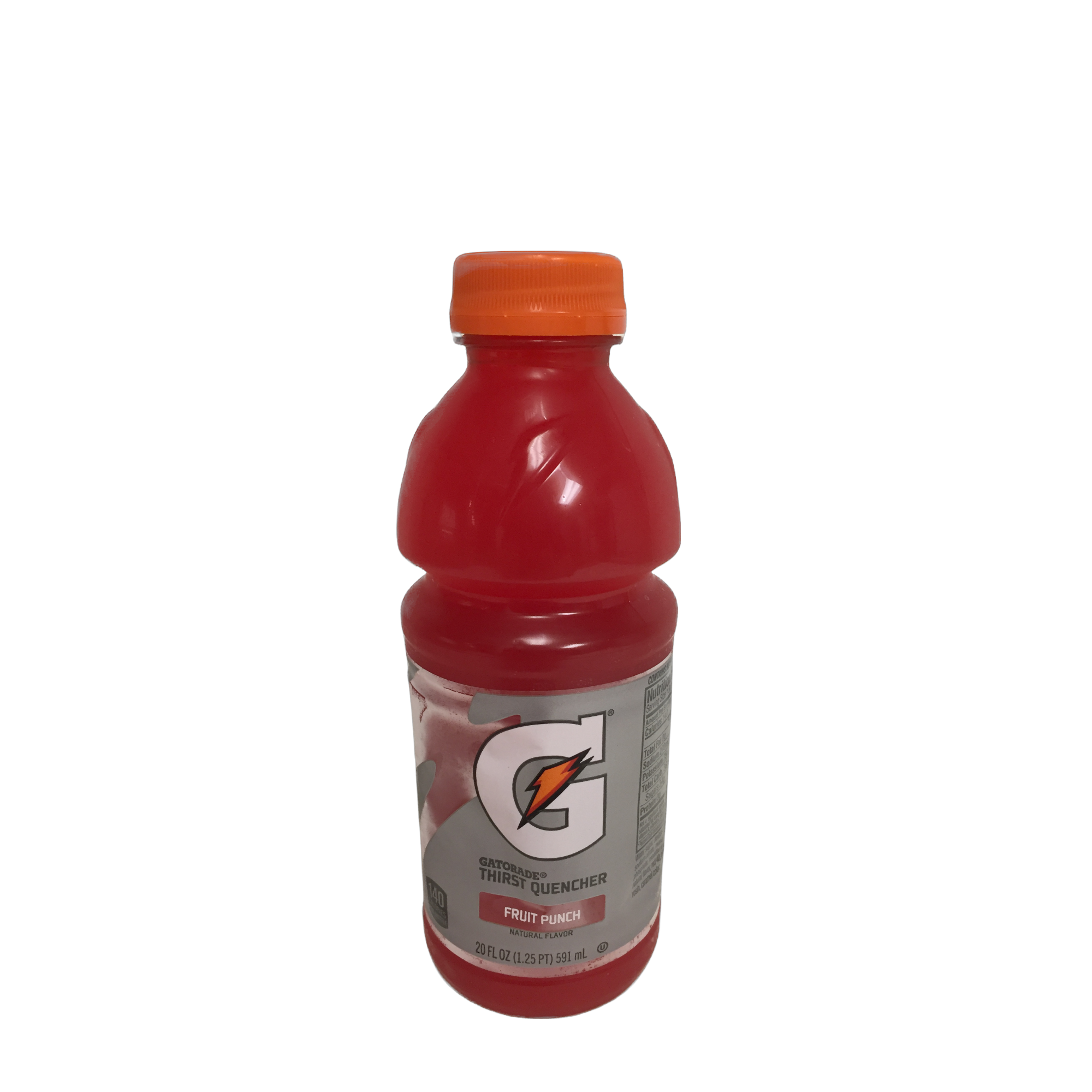 Bottle Fruit Punch Gatorade.