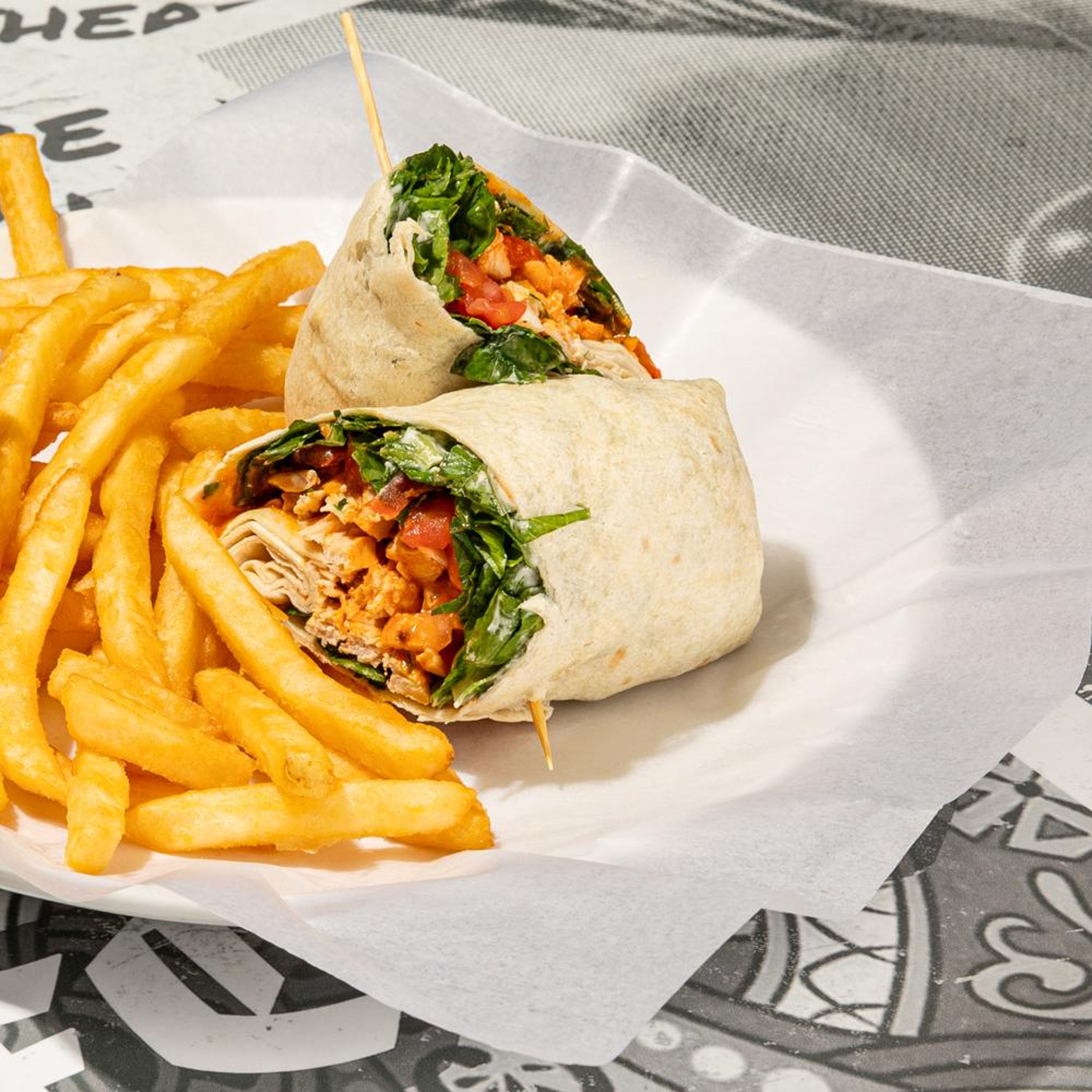 Buffalo Chicken Wrap.