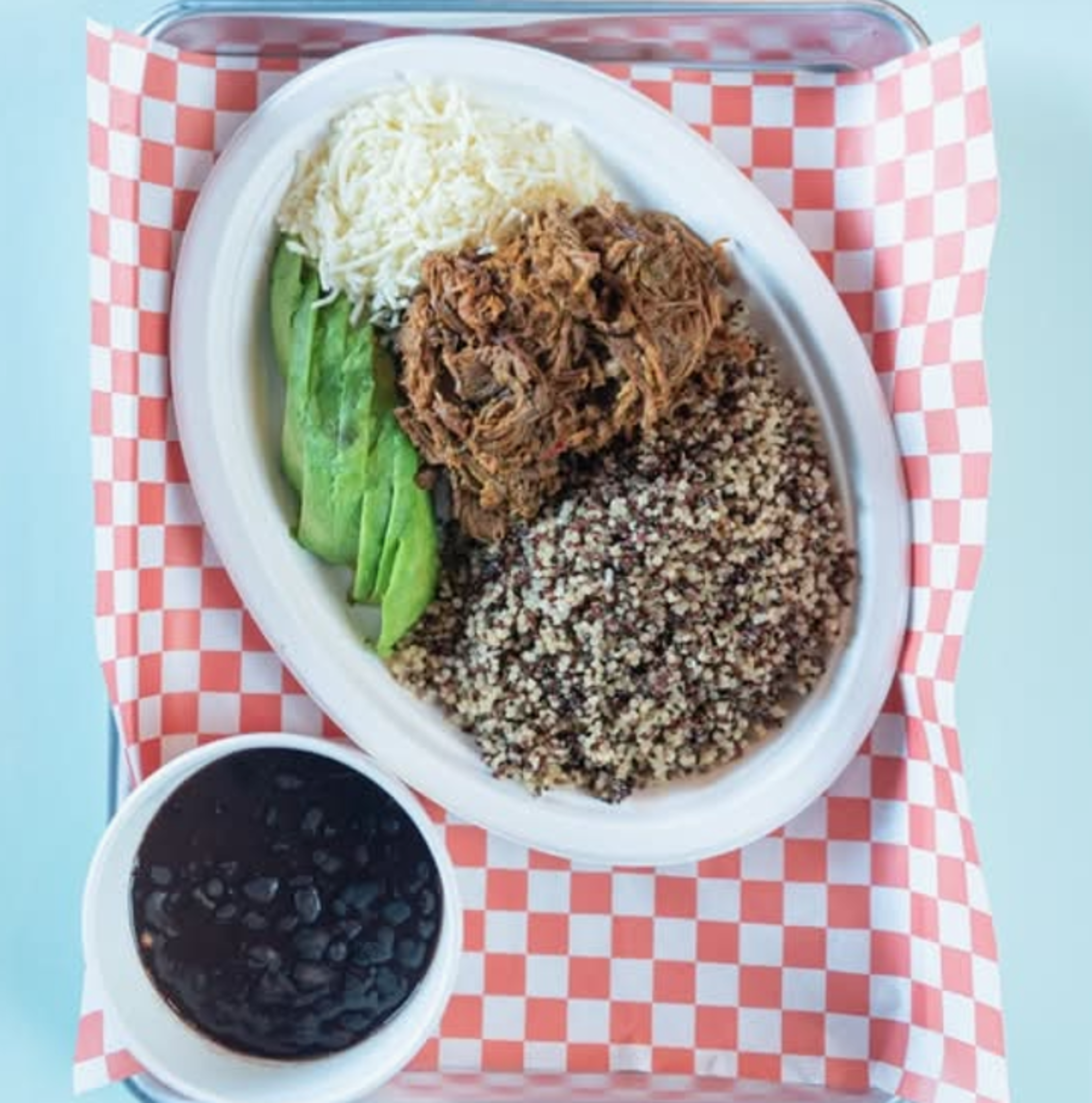 Platter Healthy Beef Pabellón.