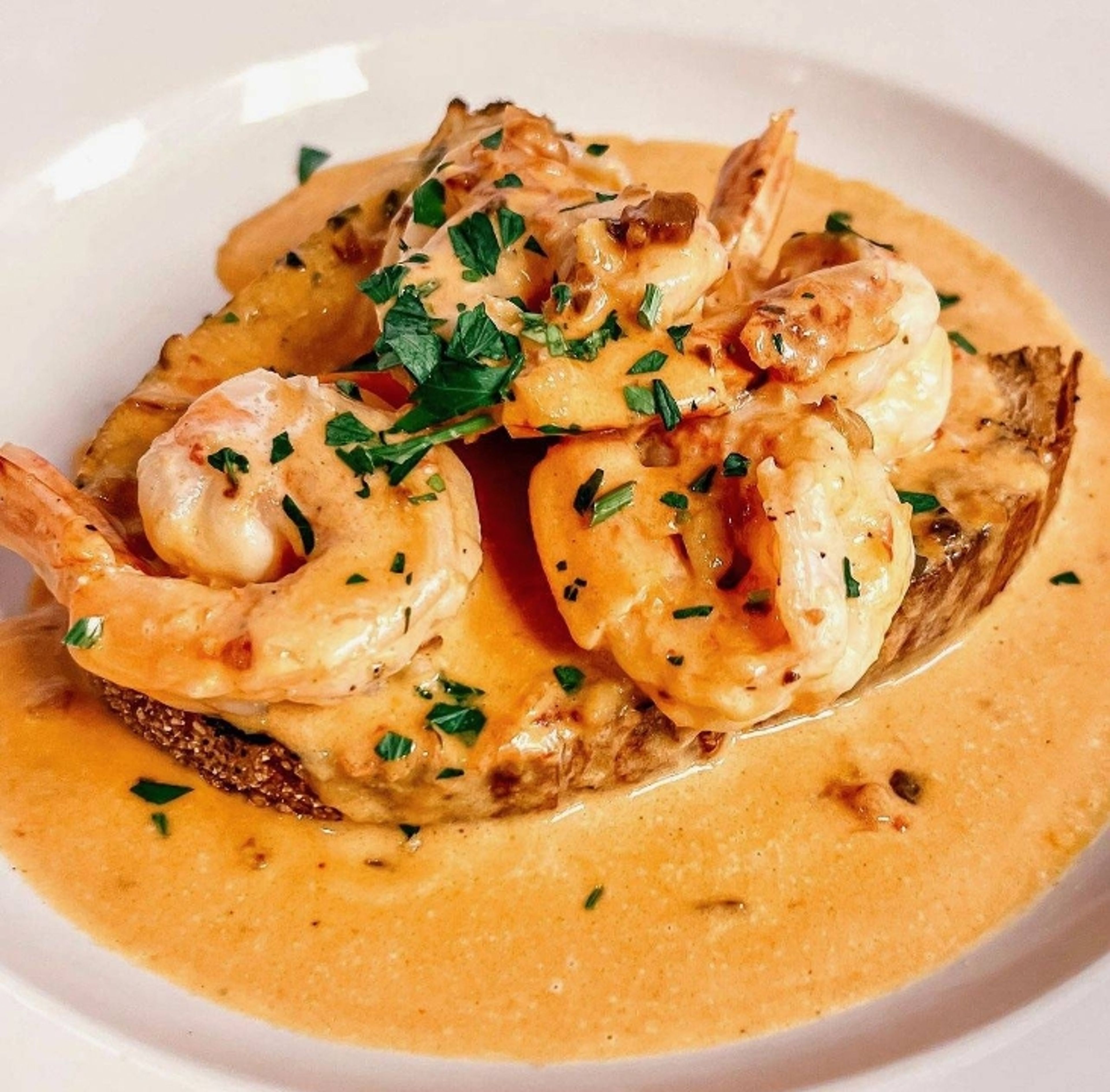 Creamy Garlic Shrimp.