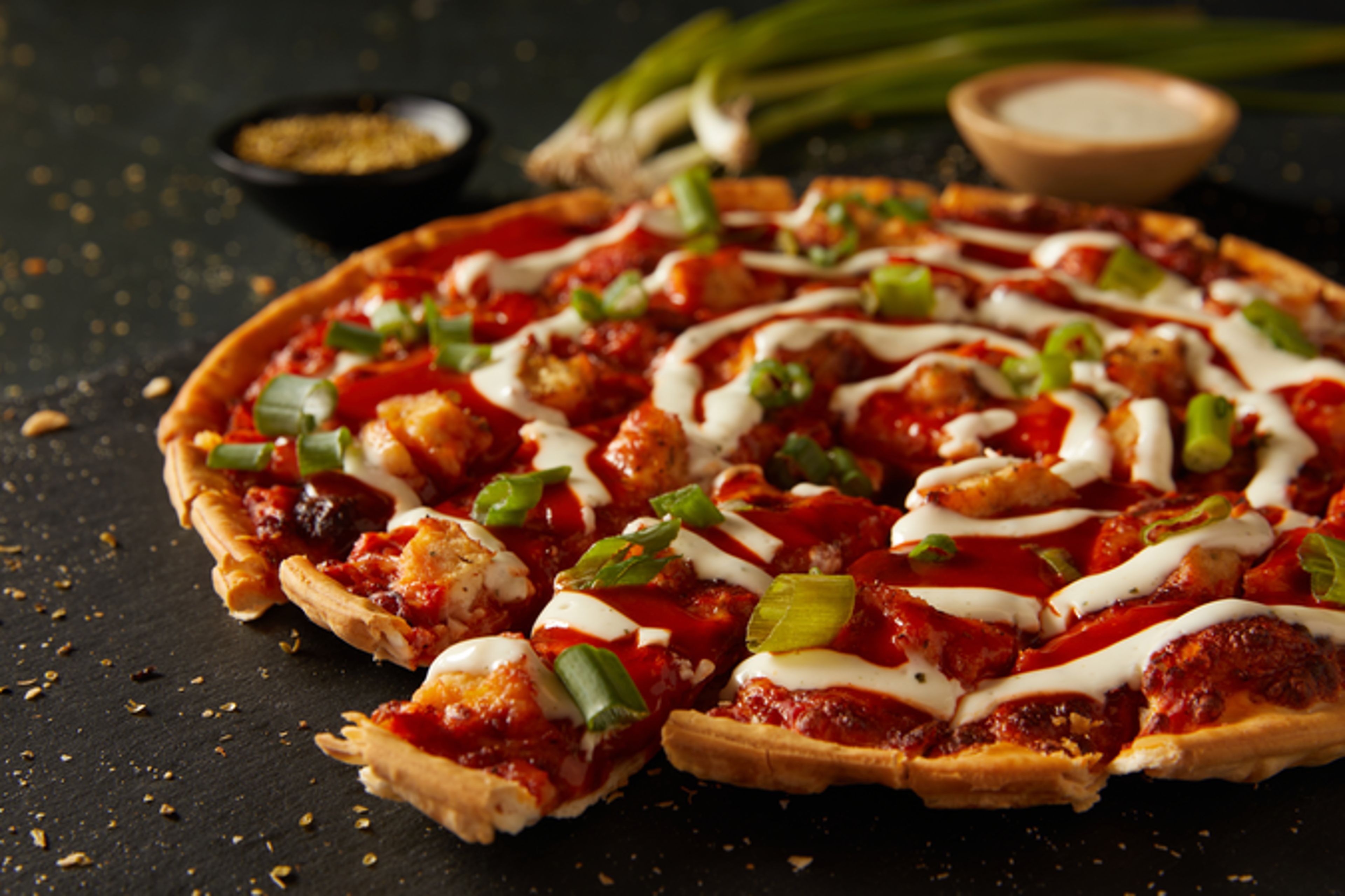 11" Buffalo Chicken Pizza.