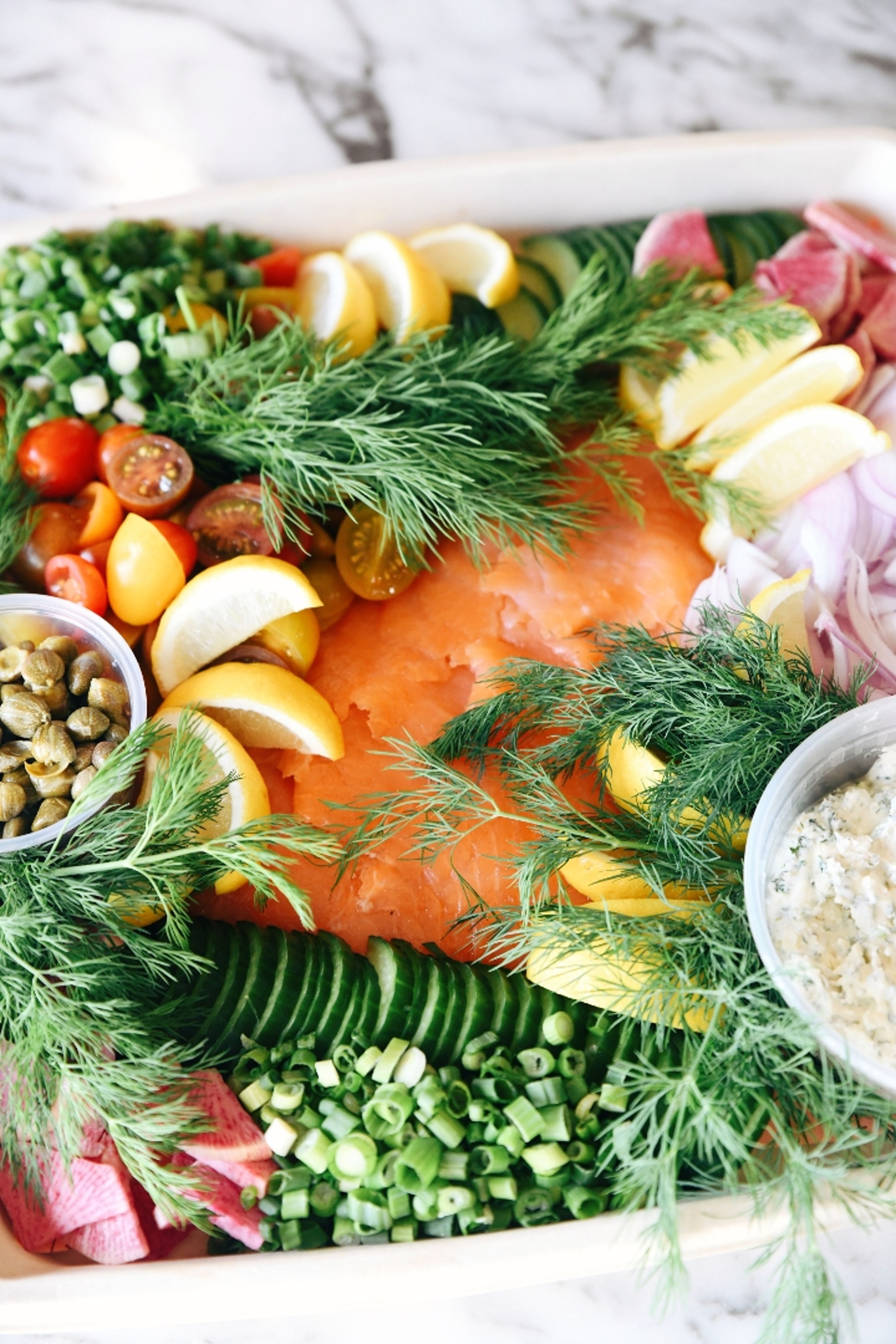 Large Smoked Salmon Platter.