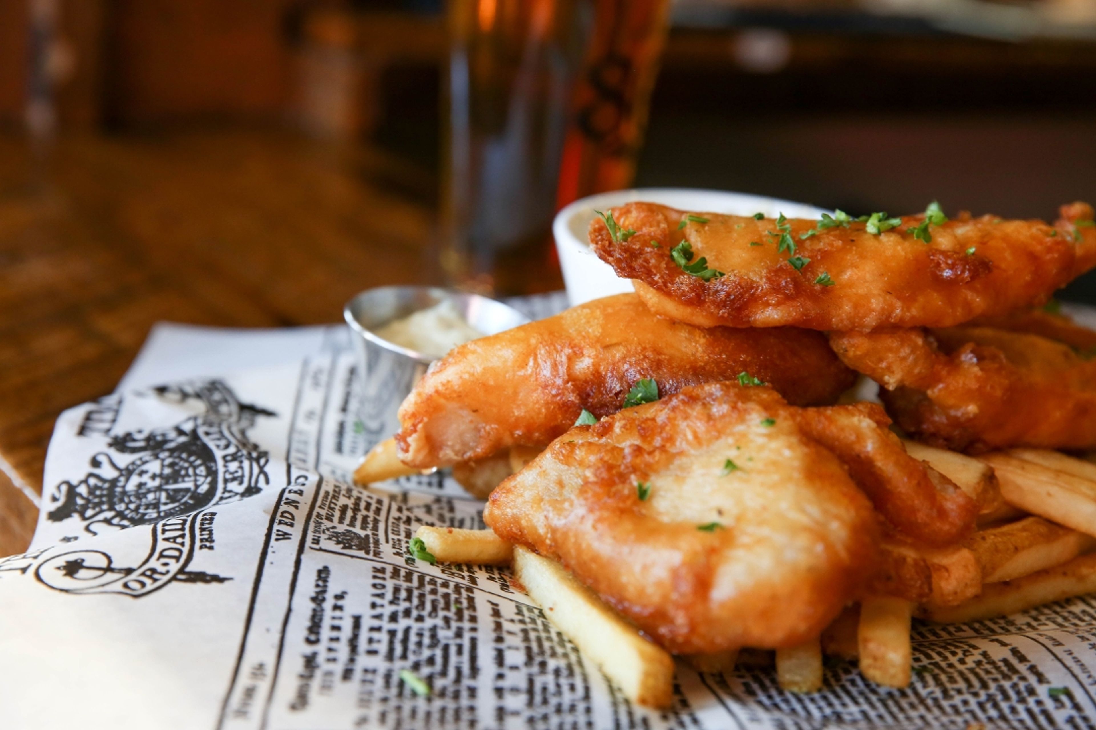 Beer Battered Fish N' Chips.