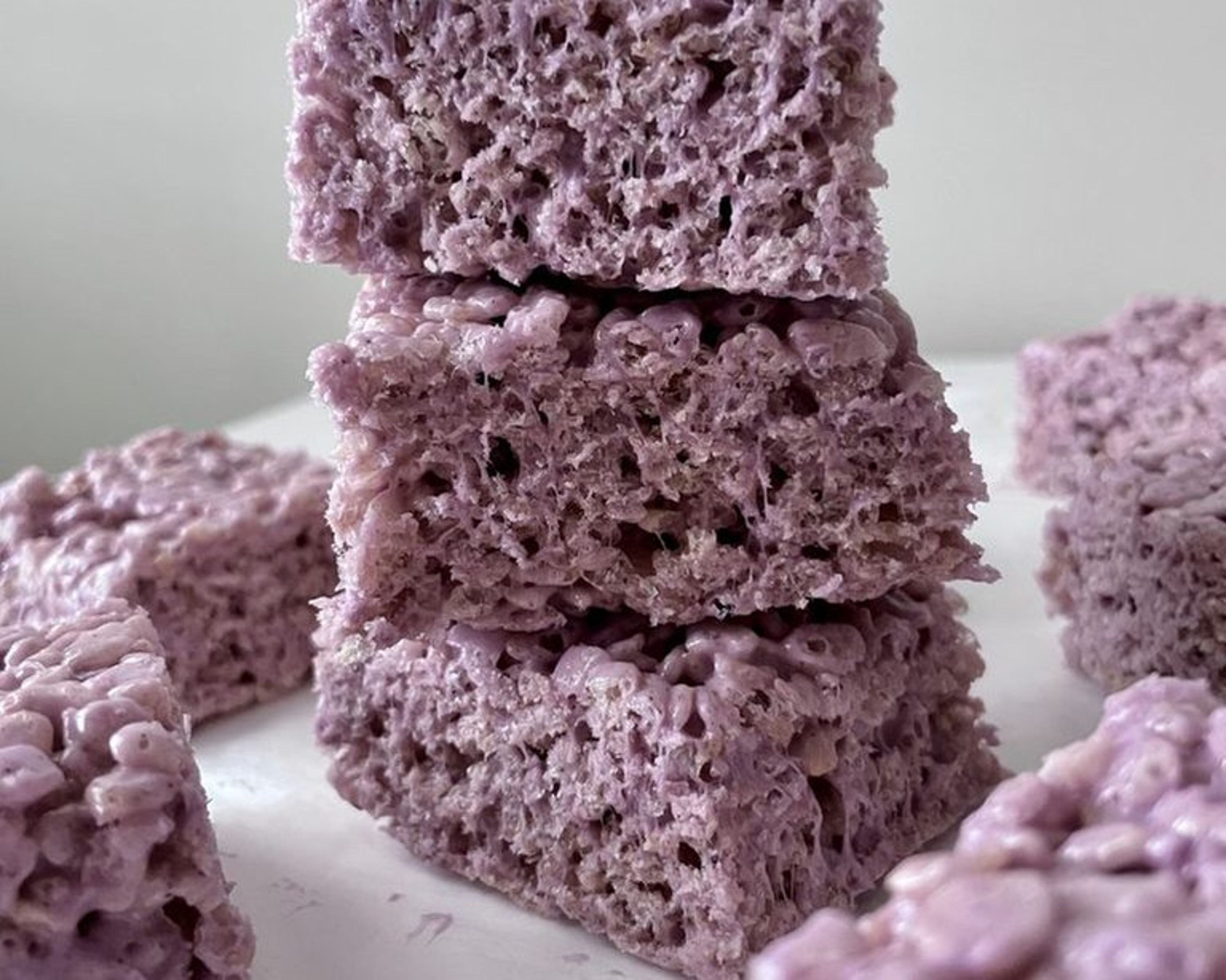 Ube Rice Krispies.