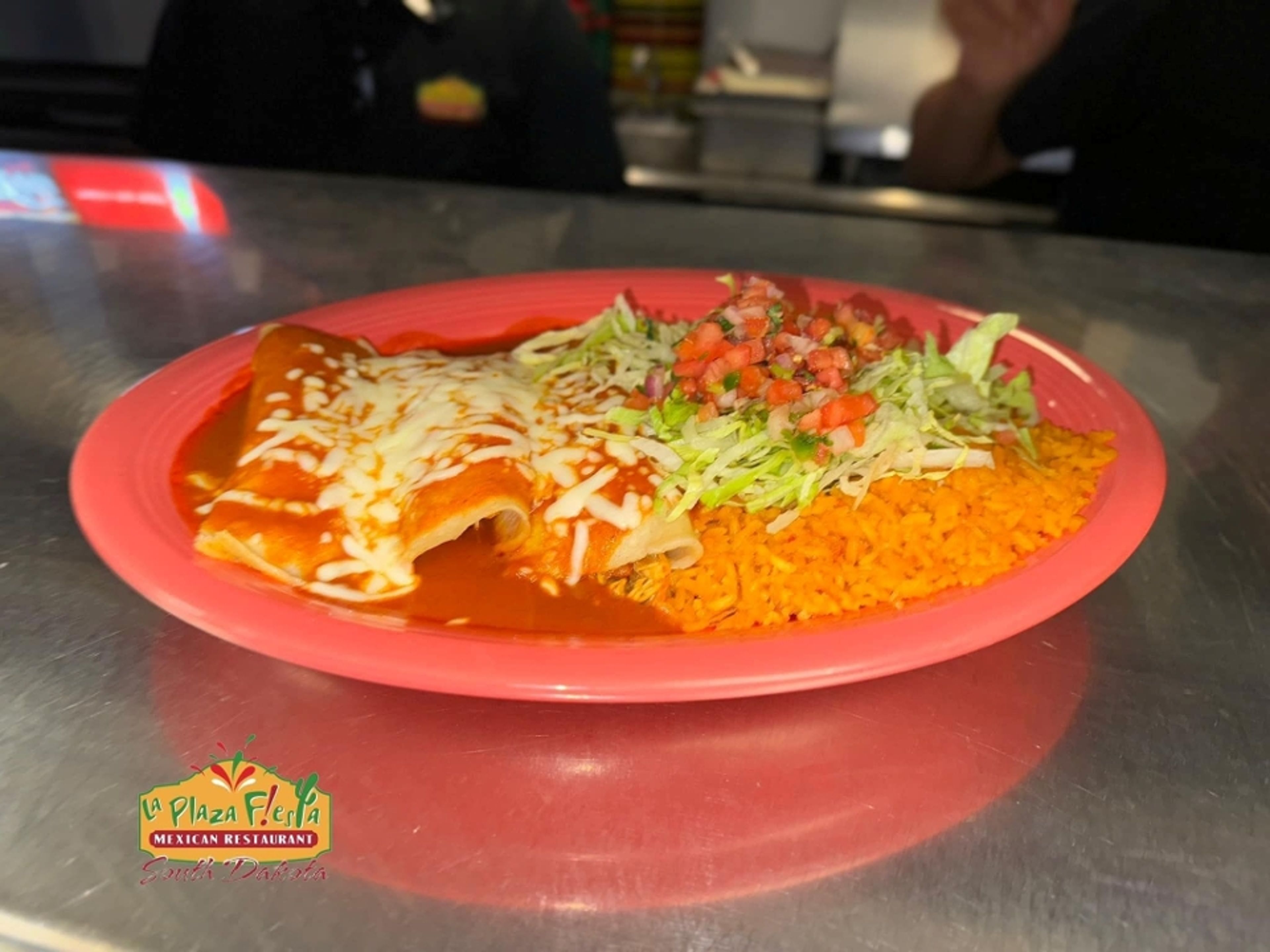 Grilled Chicken Enchiladas.