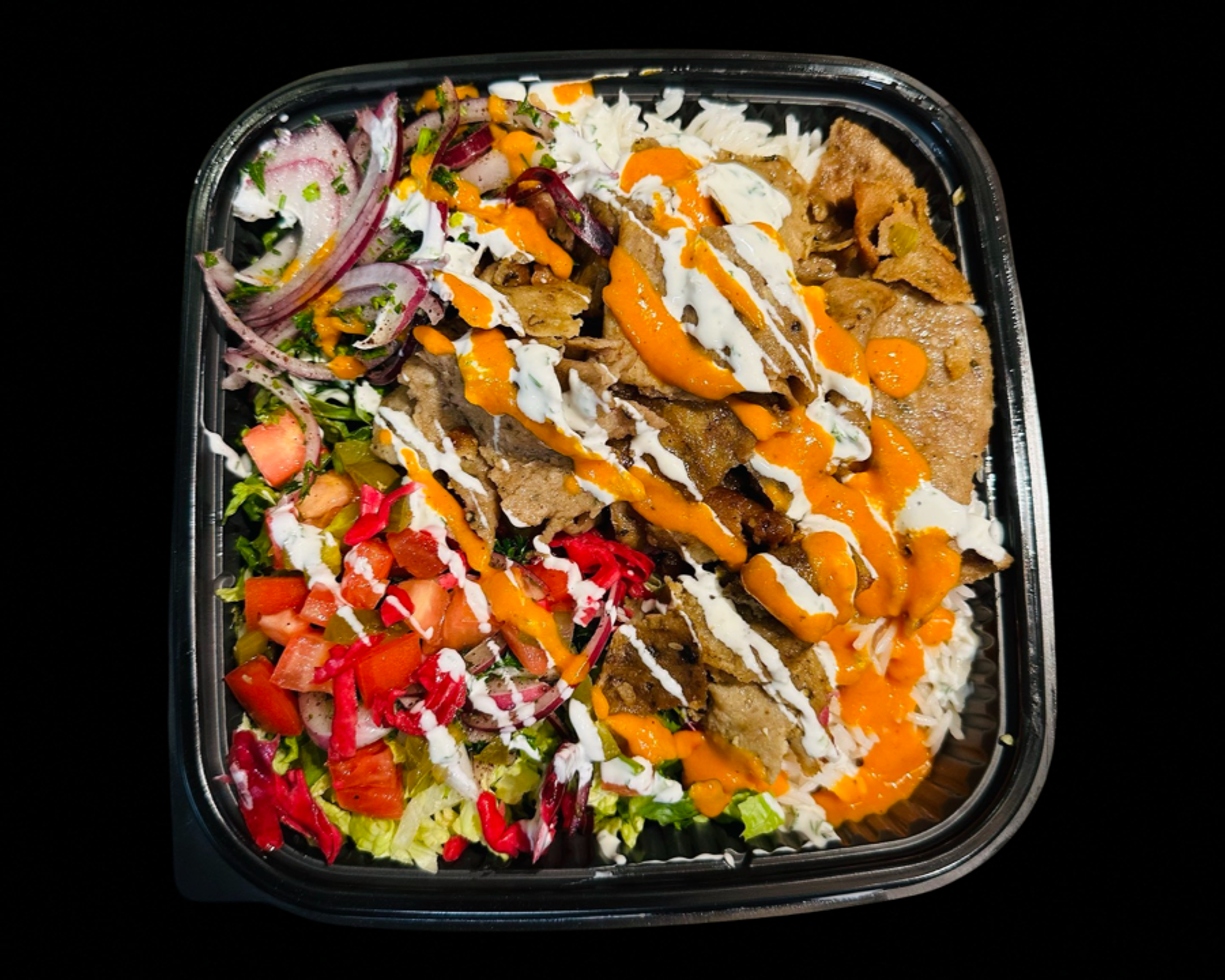 CRISPY CHICKEN SHAWARMA.