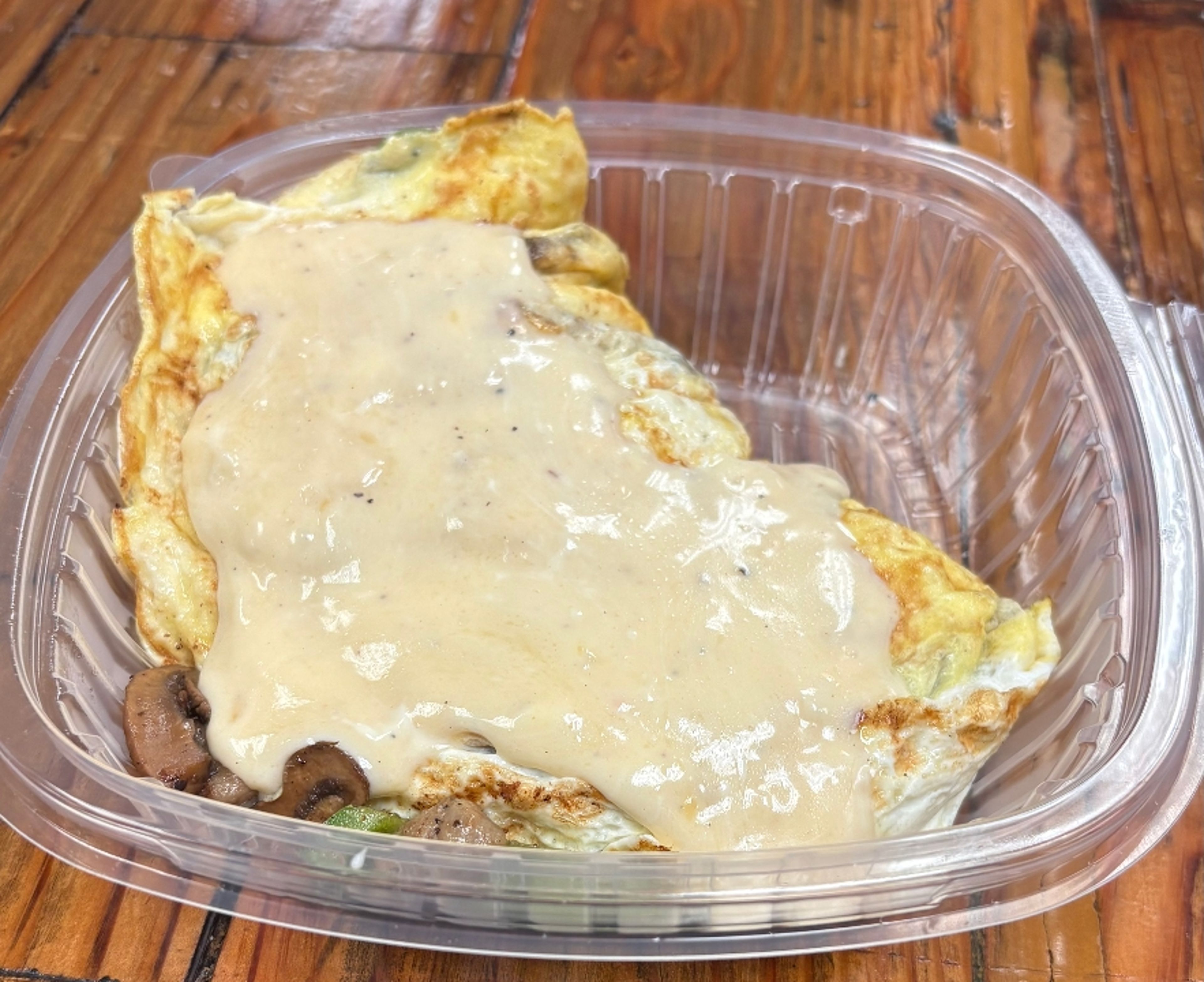 The Lumber Jack Egg wrap (Omelette).