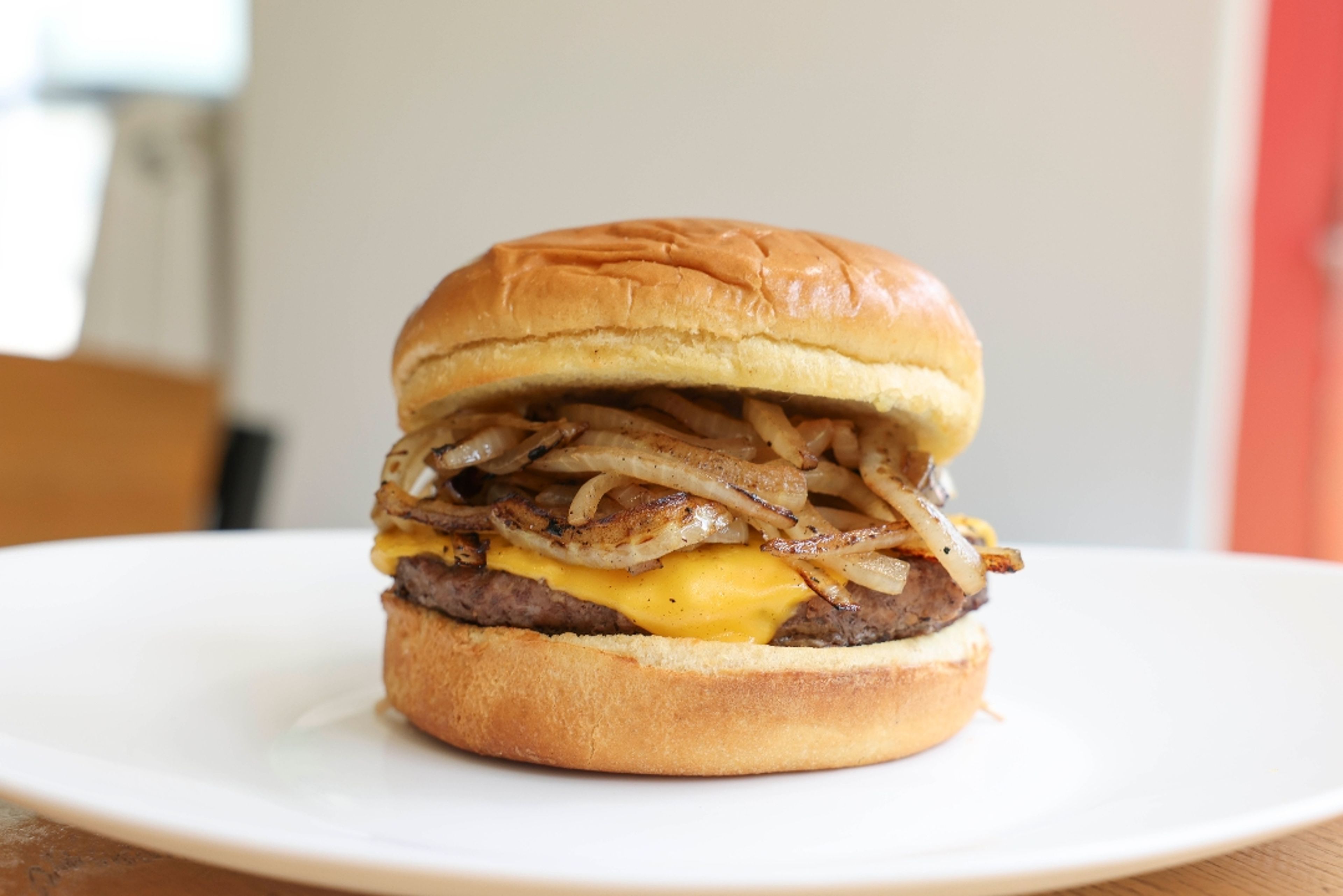 Caramelized Onion Burger.