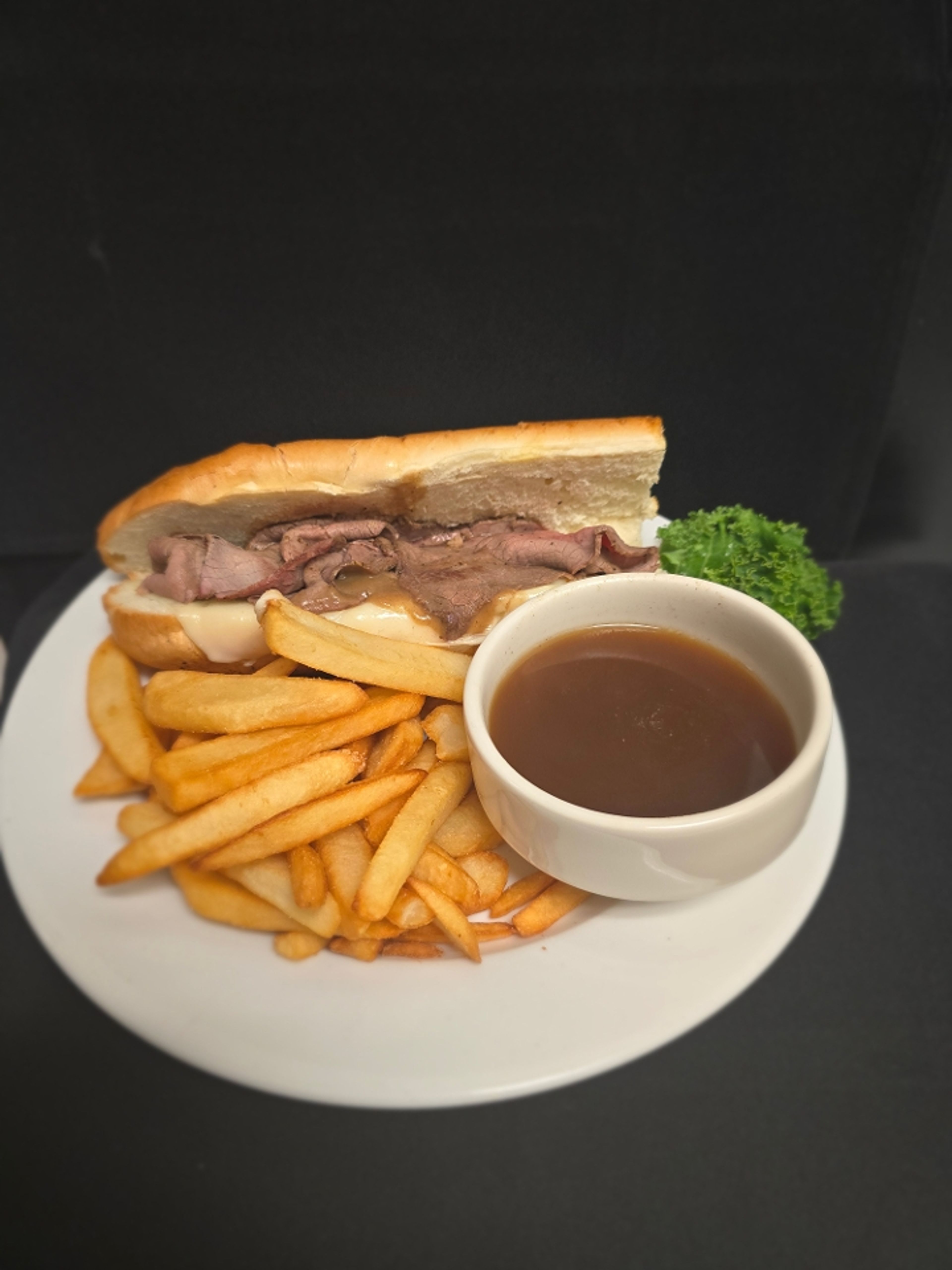 Roast Beef French Dip.