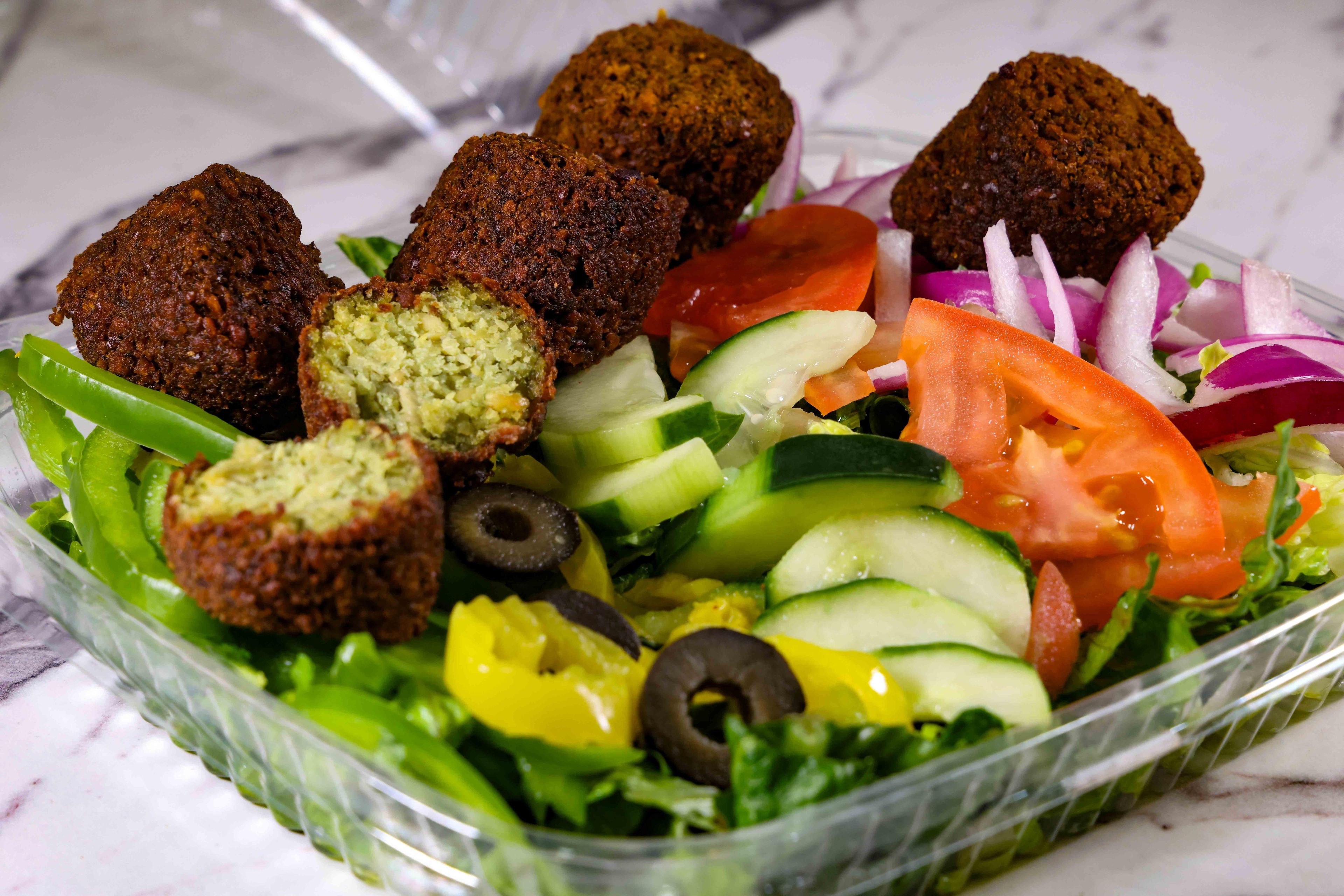 Falafel with Salad.