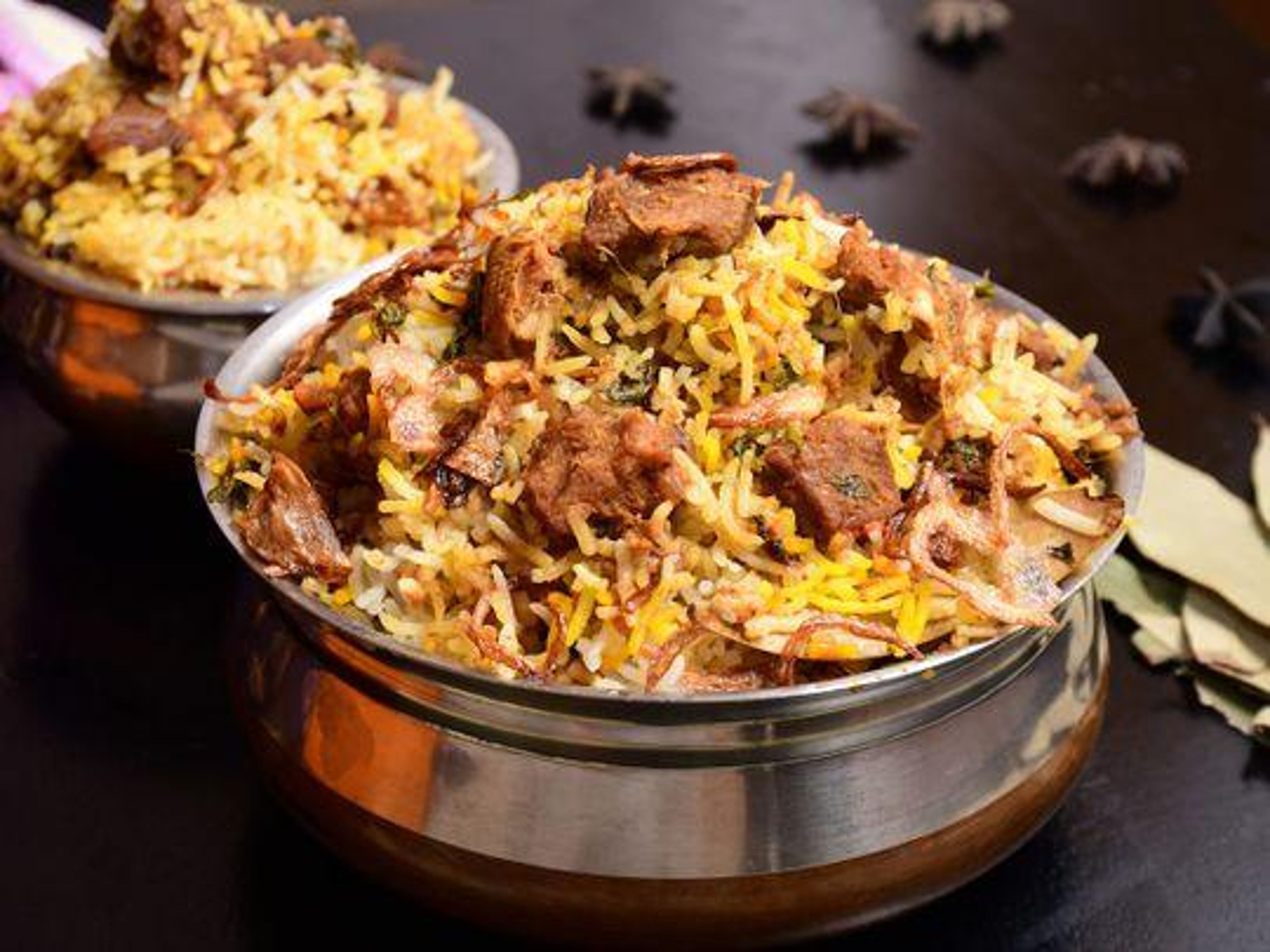 Mutton Dum Biryani.