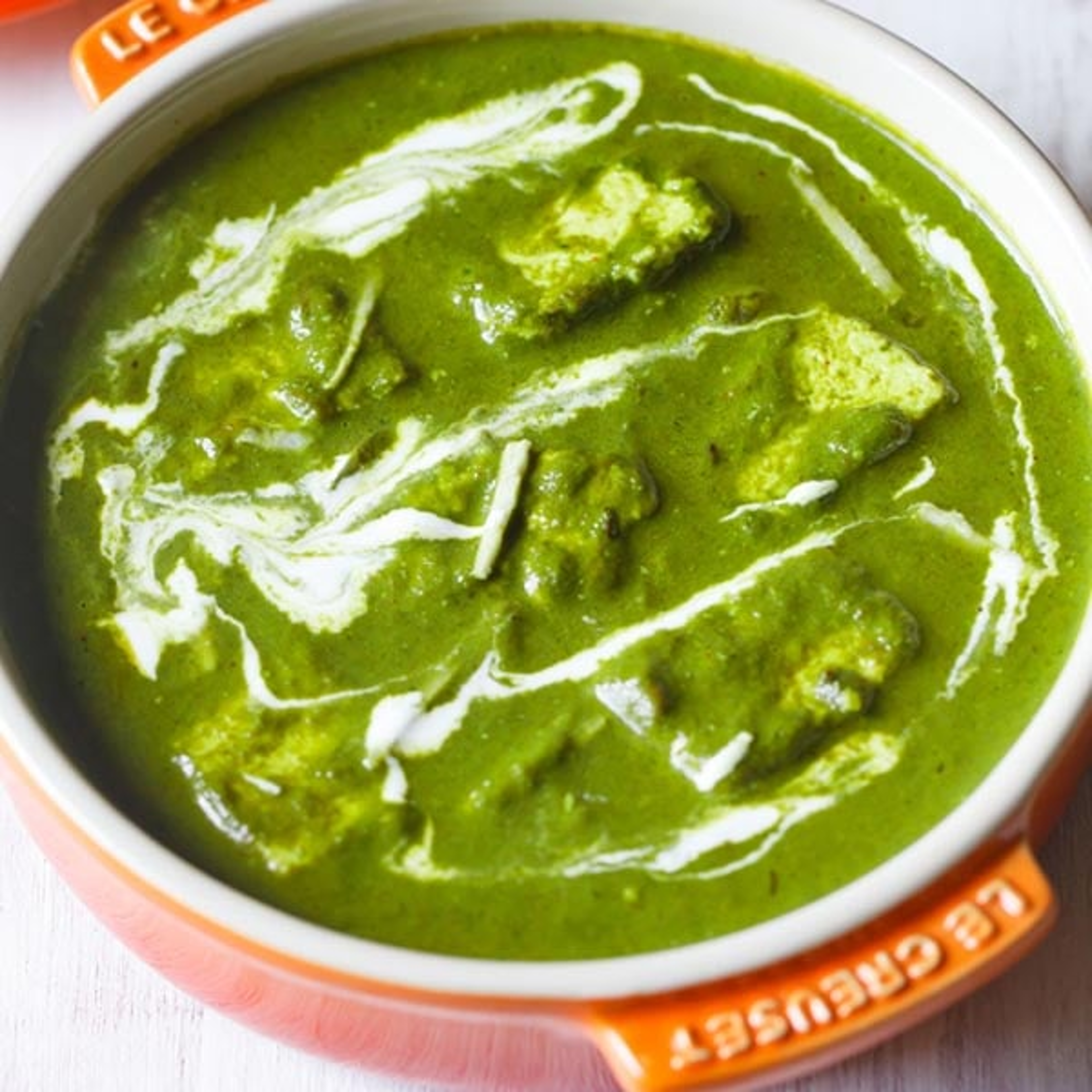 Palak Paneer (Spinach With Cottage Cheese).