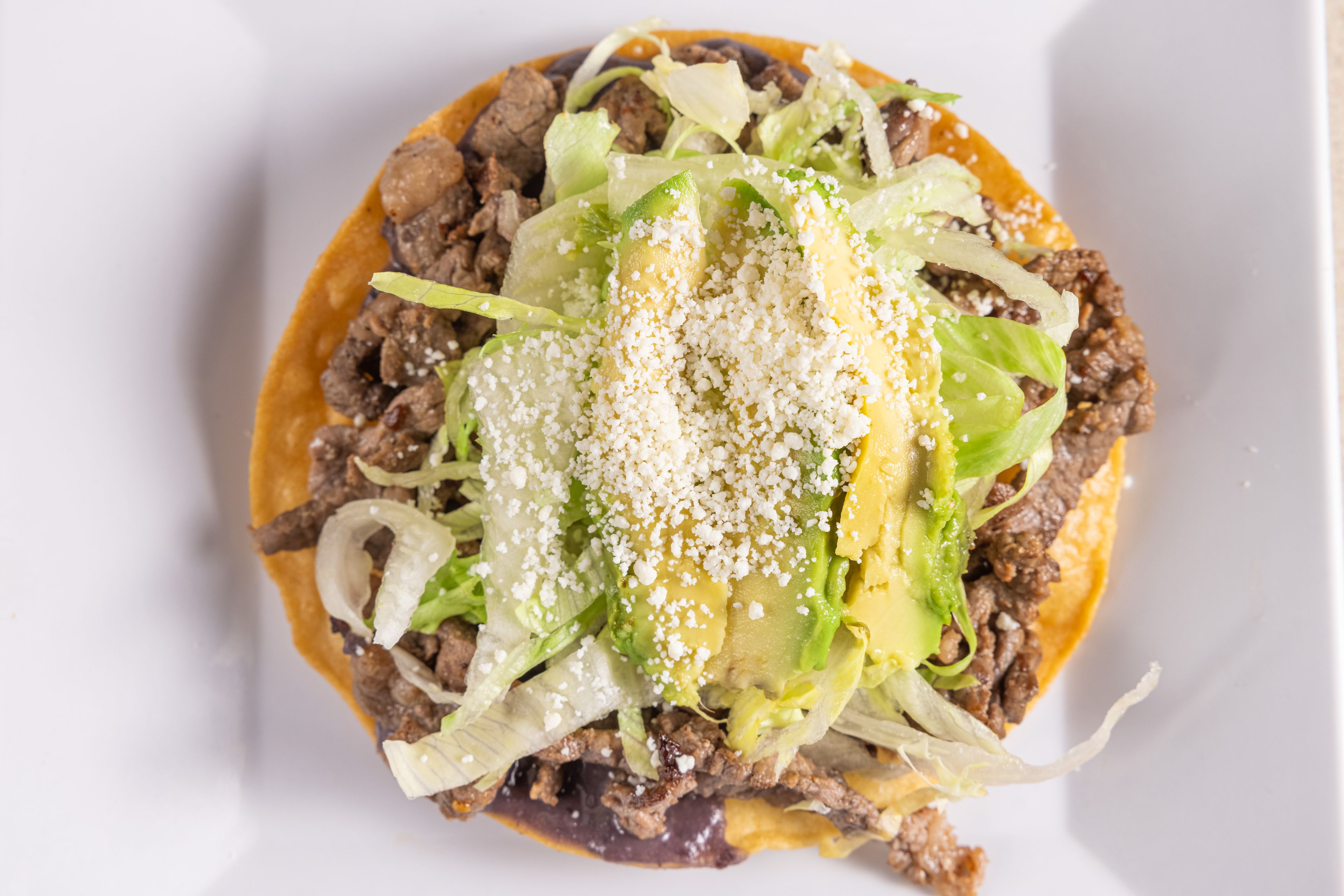 Steak Tostada.
