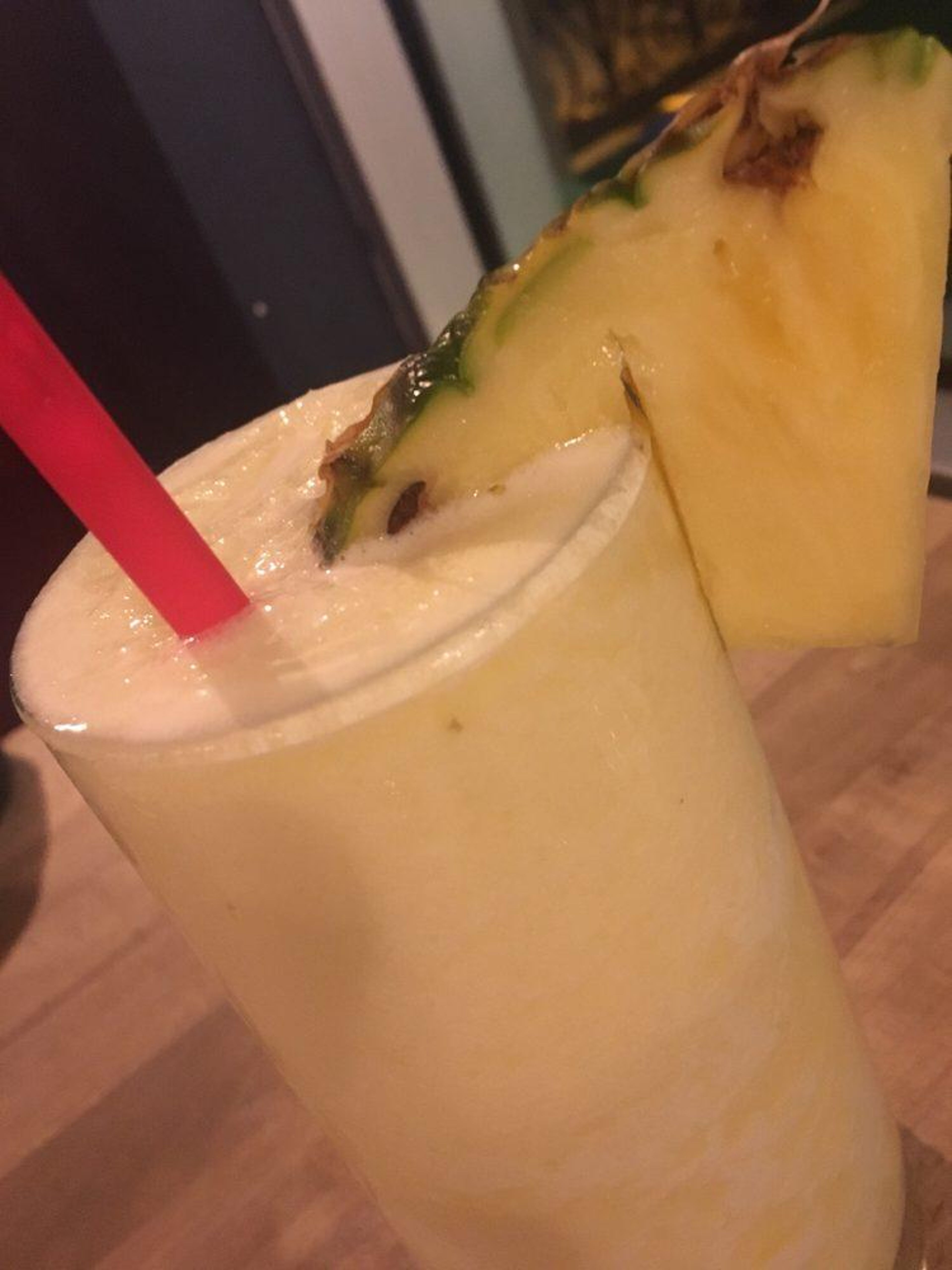 Fresh Pineapple Blended.
