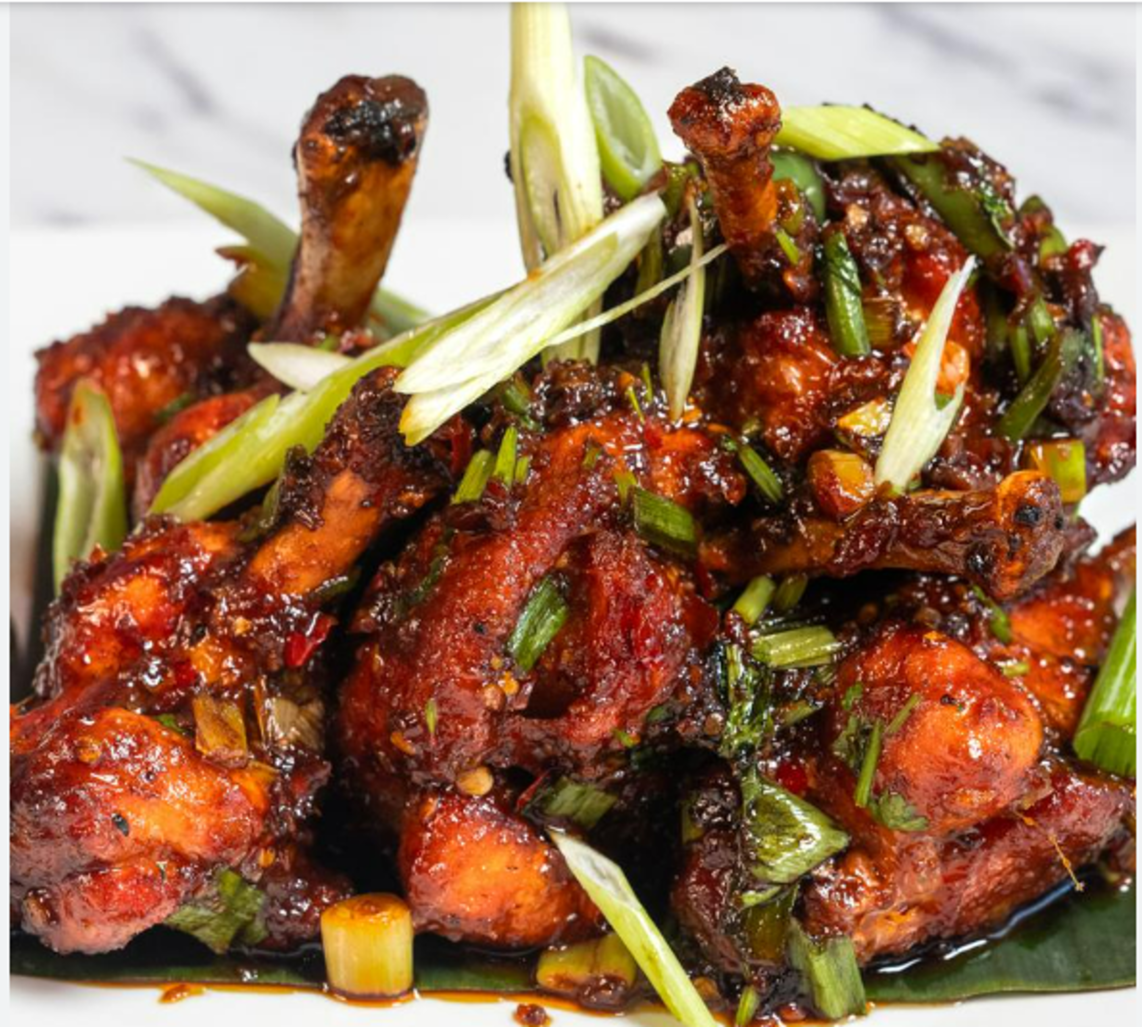 Saucy Chicken Lollipop - Semi Dry (6 pcs).