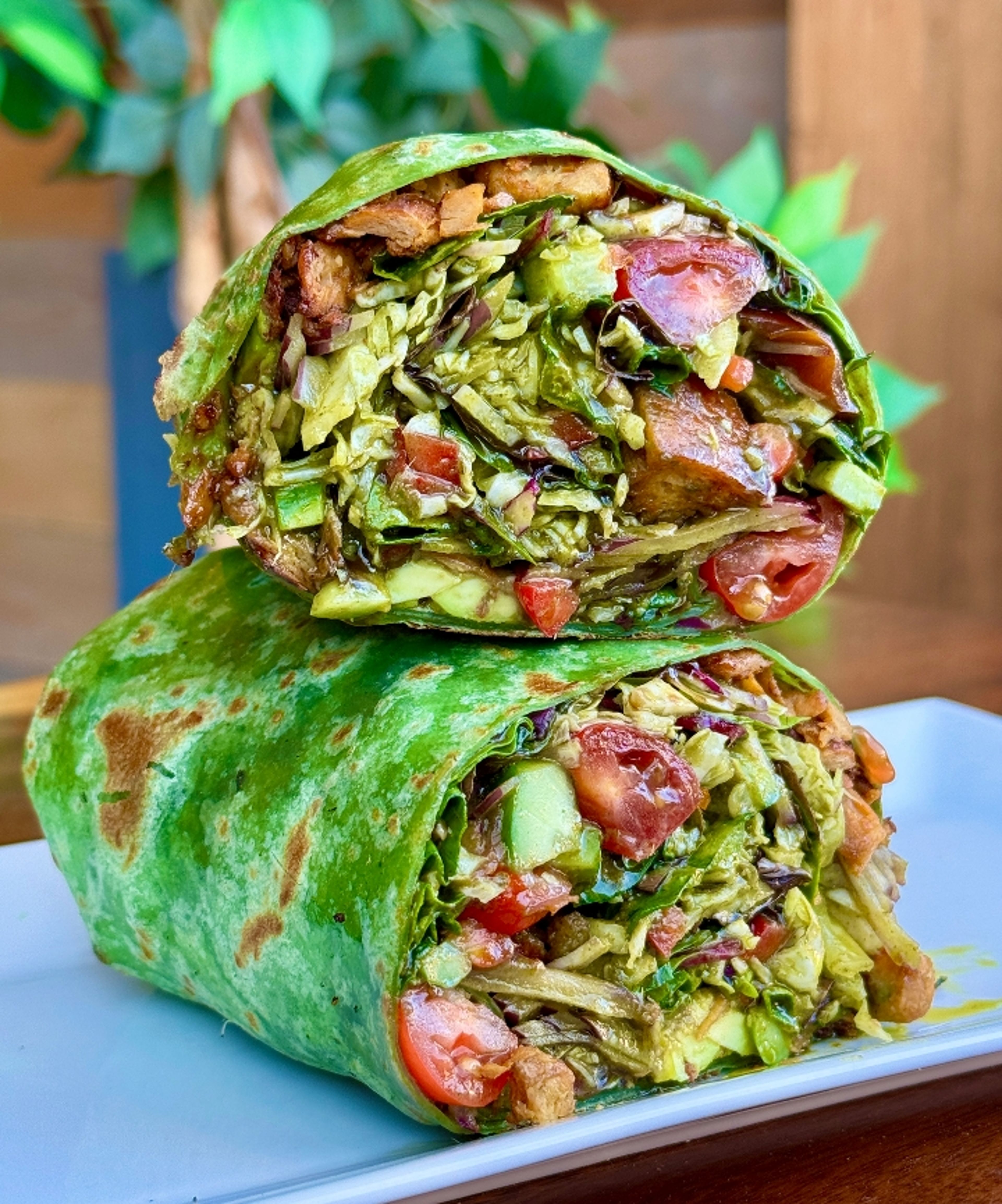 Balsamic Herb Chickun Wrap.