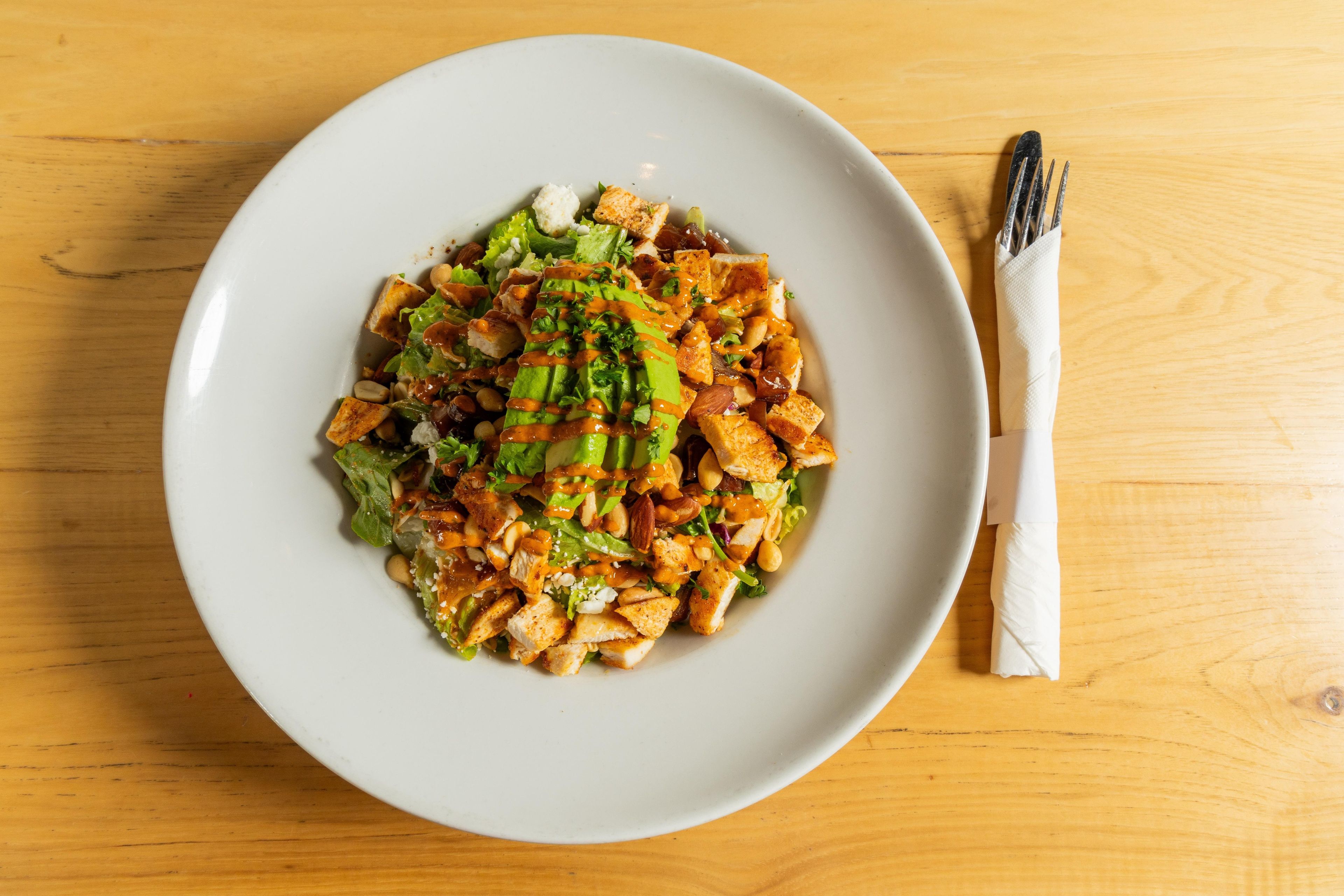 Spanish Style Roasted Chicken Salad.