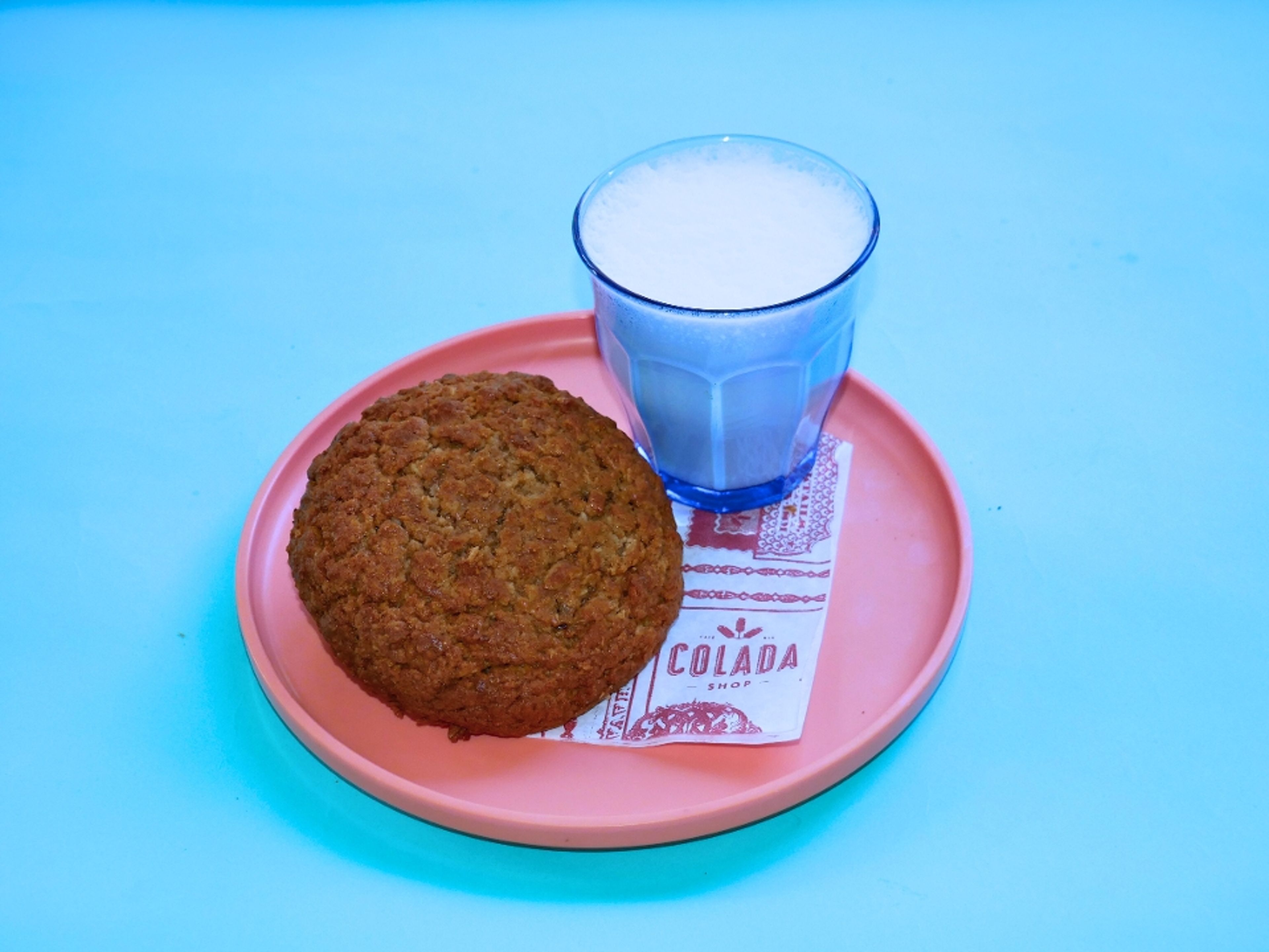 WARM MILK & COOKIE.
