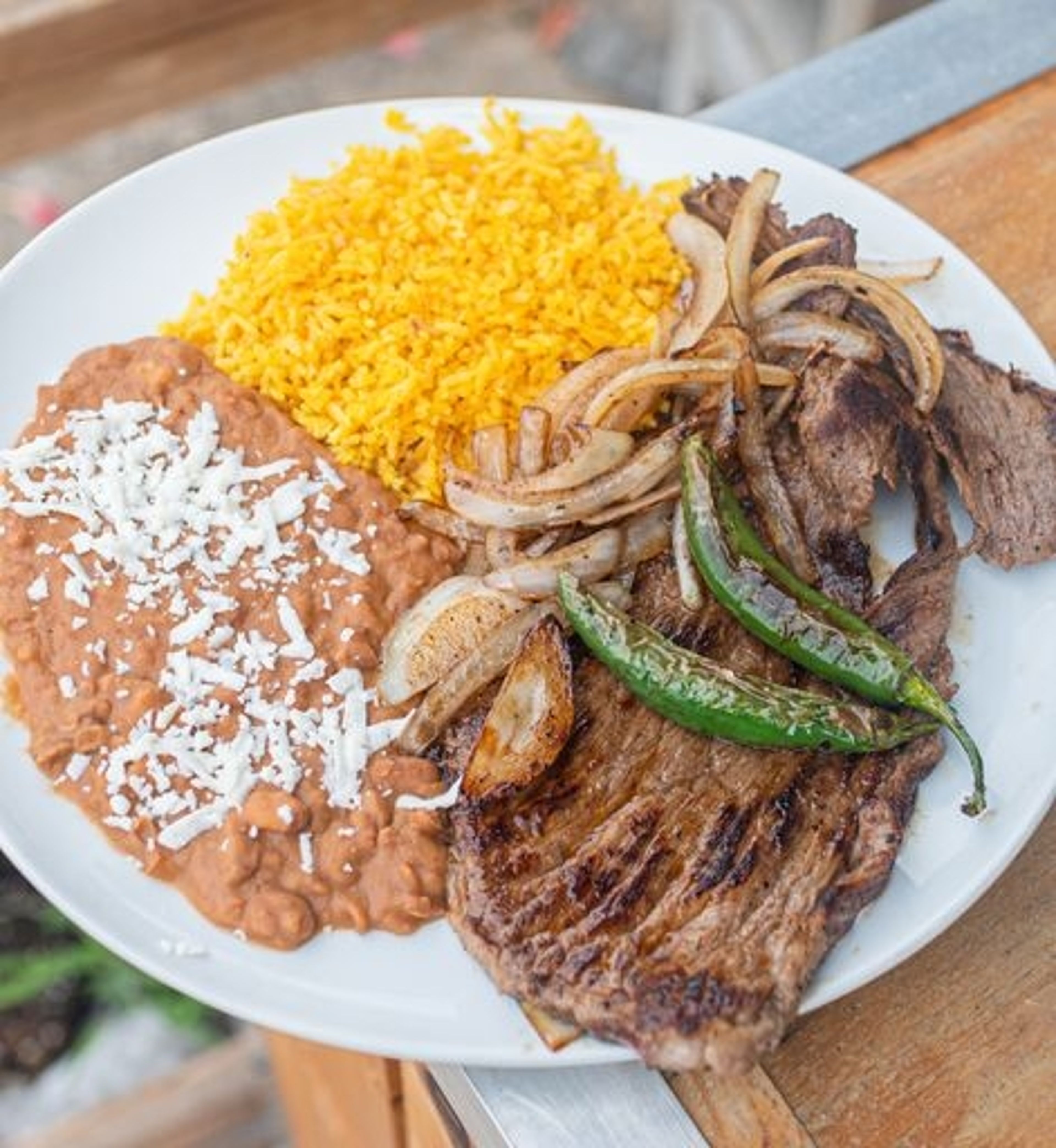 Carne Asada Plate.