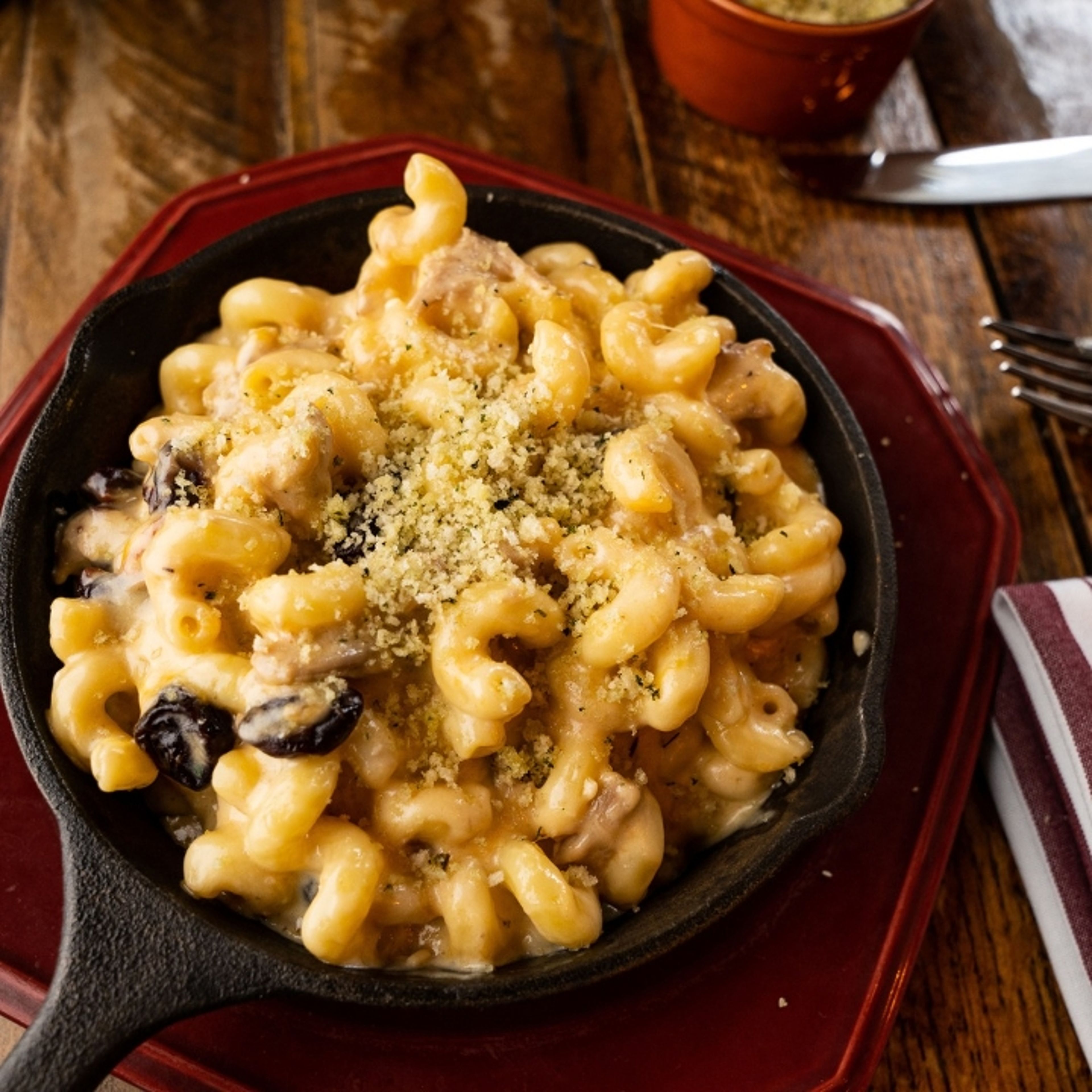 Duck Confit Mac & Cheese.