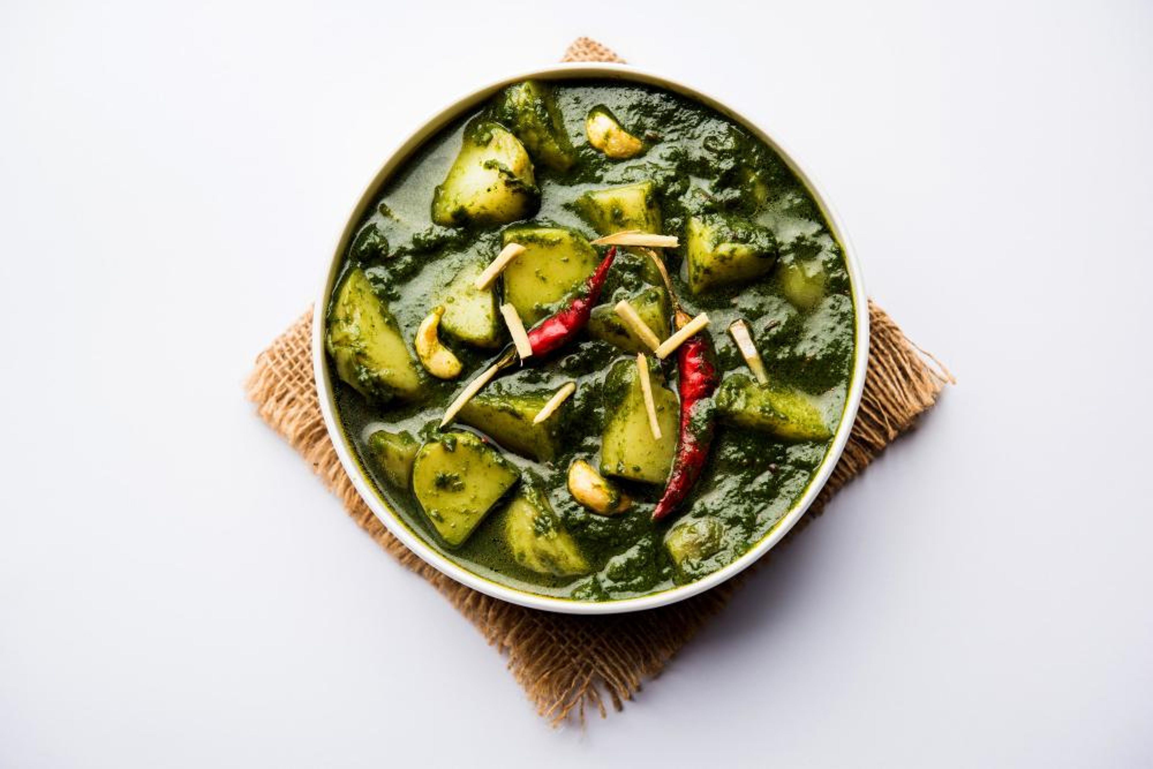Aloo Dal Palak.