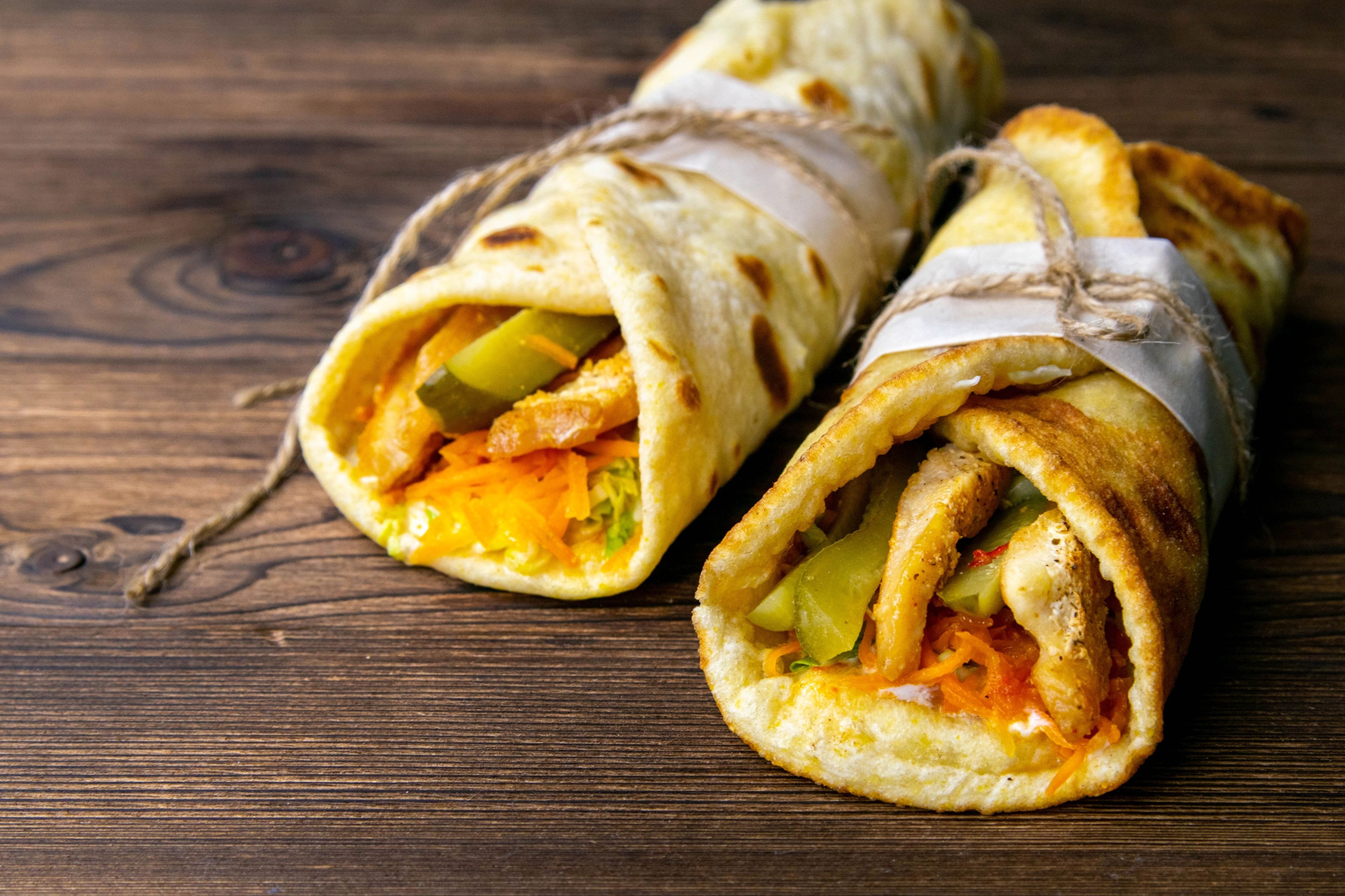 Paneer Kathi Roll-  Popular street food ## - 2 Rolls.