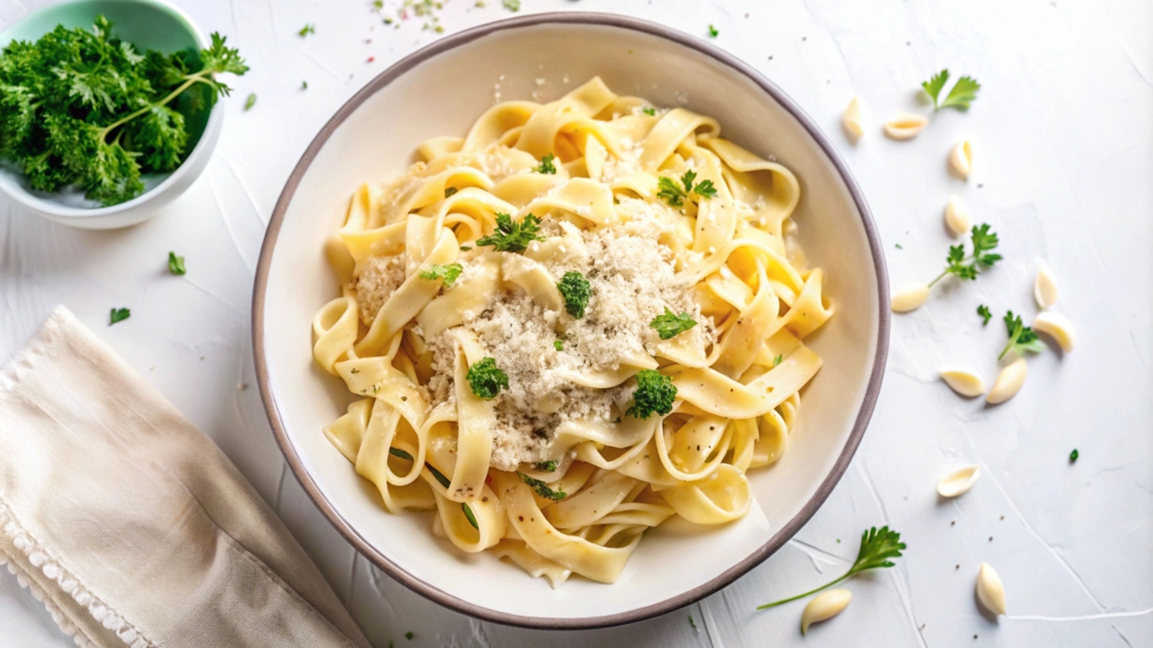 Fettuccine Alfredo.