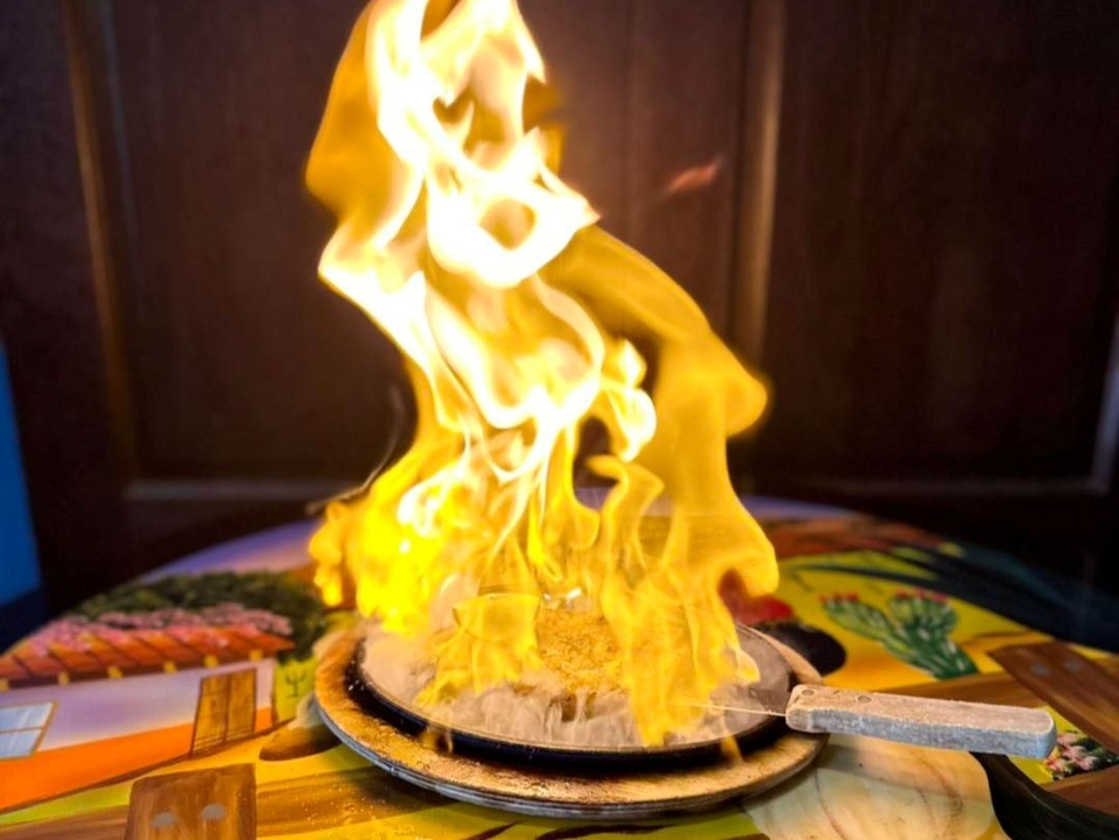 Flaming Cheese.