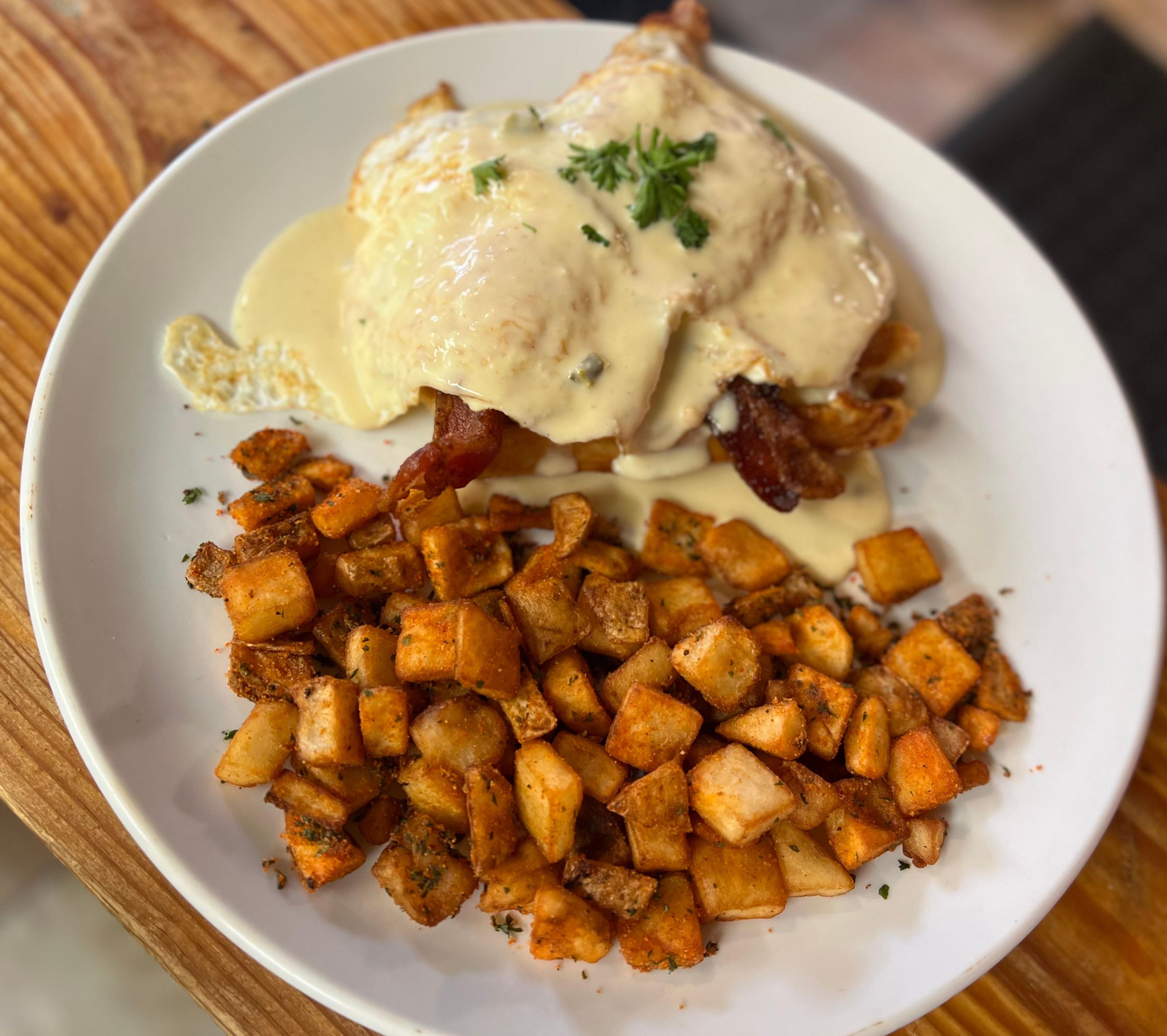 Cajun Eggs Benedict.