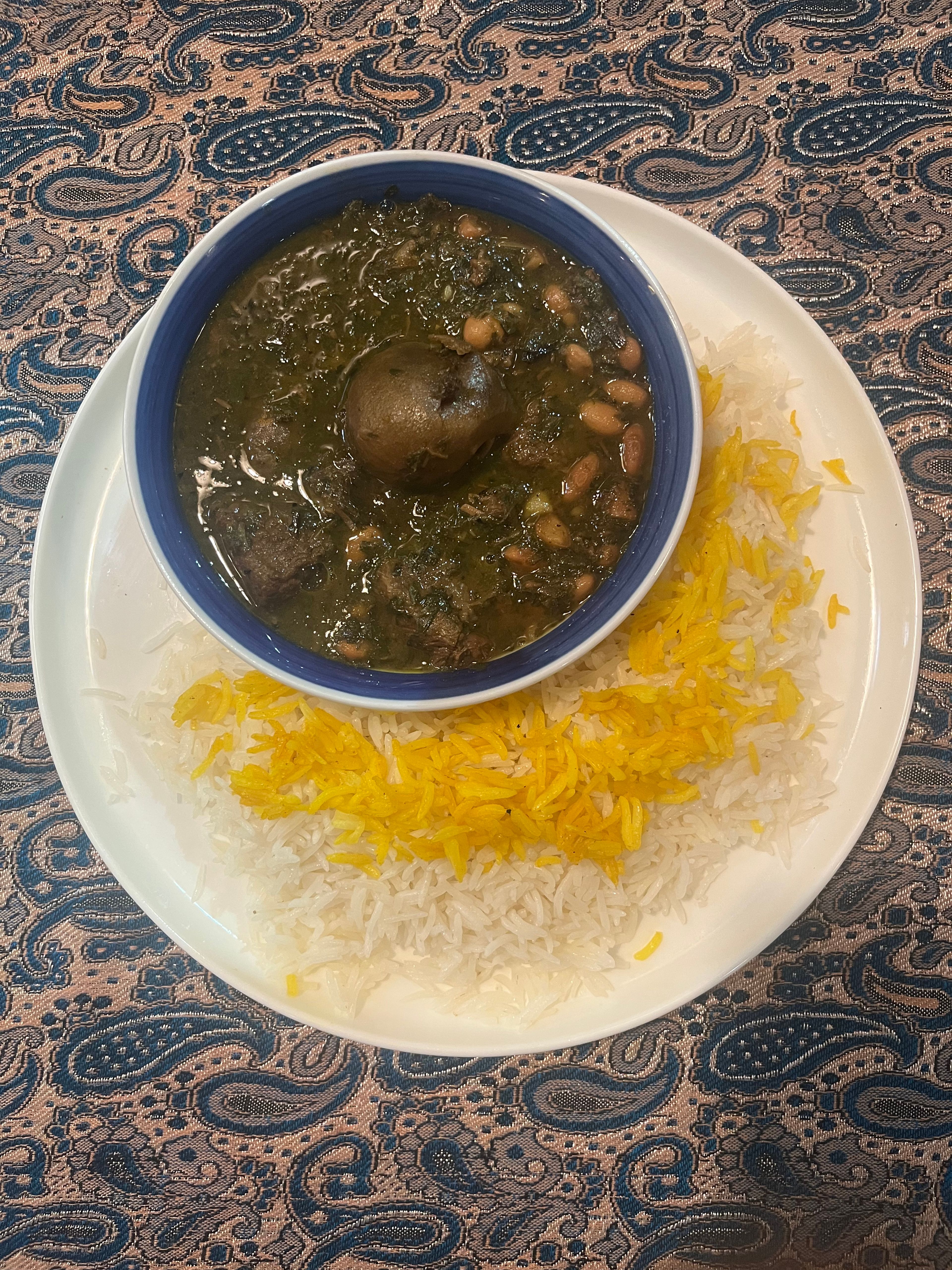 Khoreshte Gheymeh (Beef Stew).
