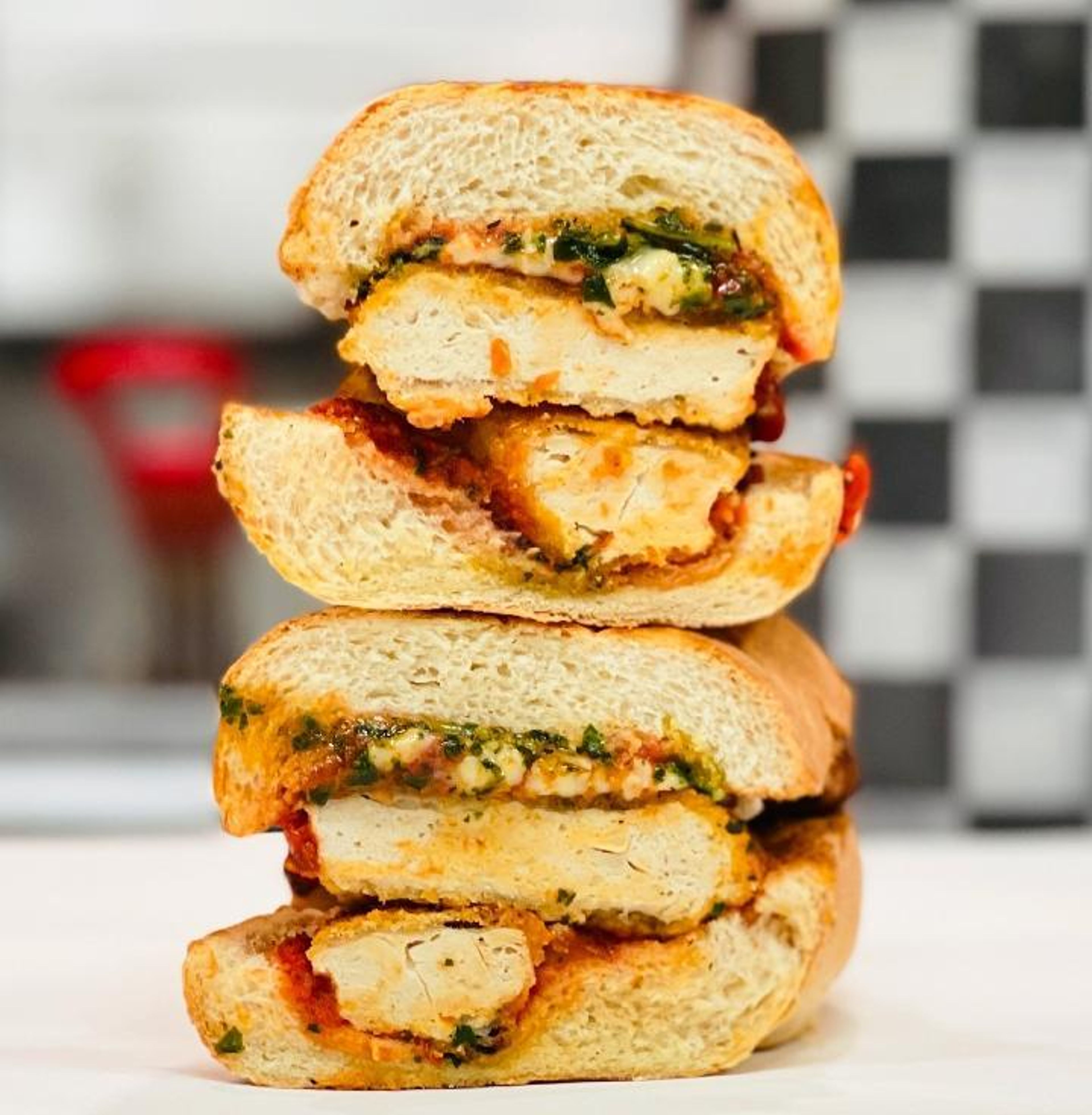 Vegan Chicken Parm Sub.