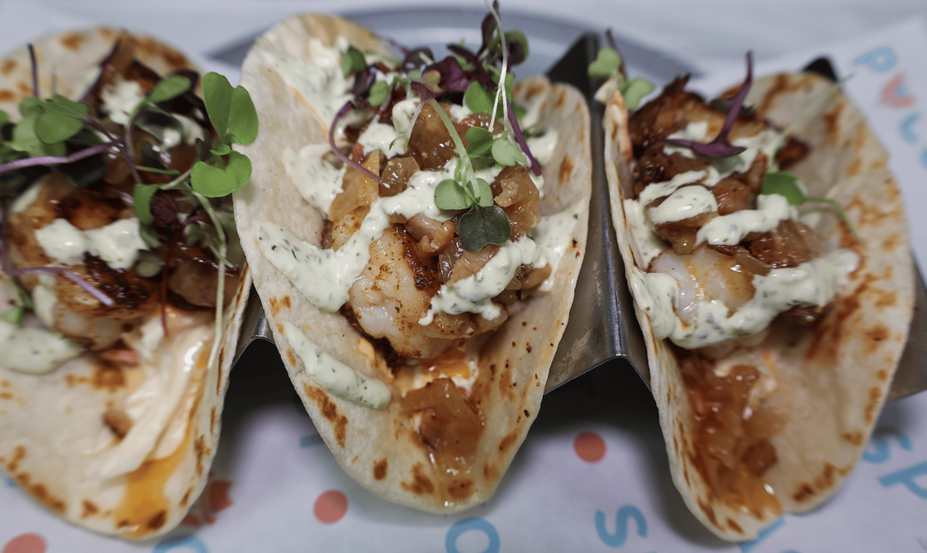 Blackened Shrimp Tacos.