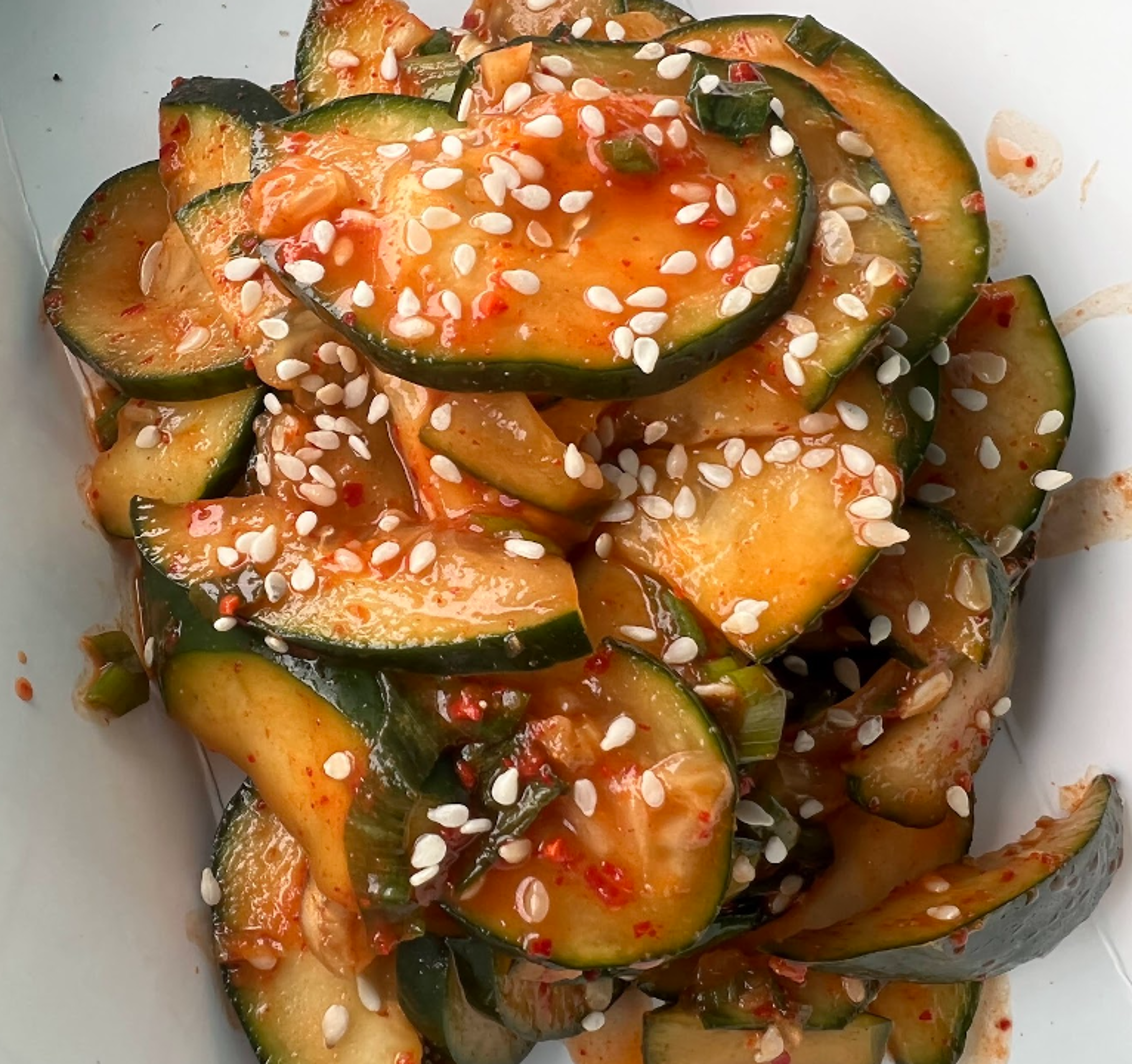 Korean Cucumber Pickles.