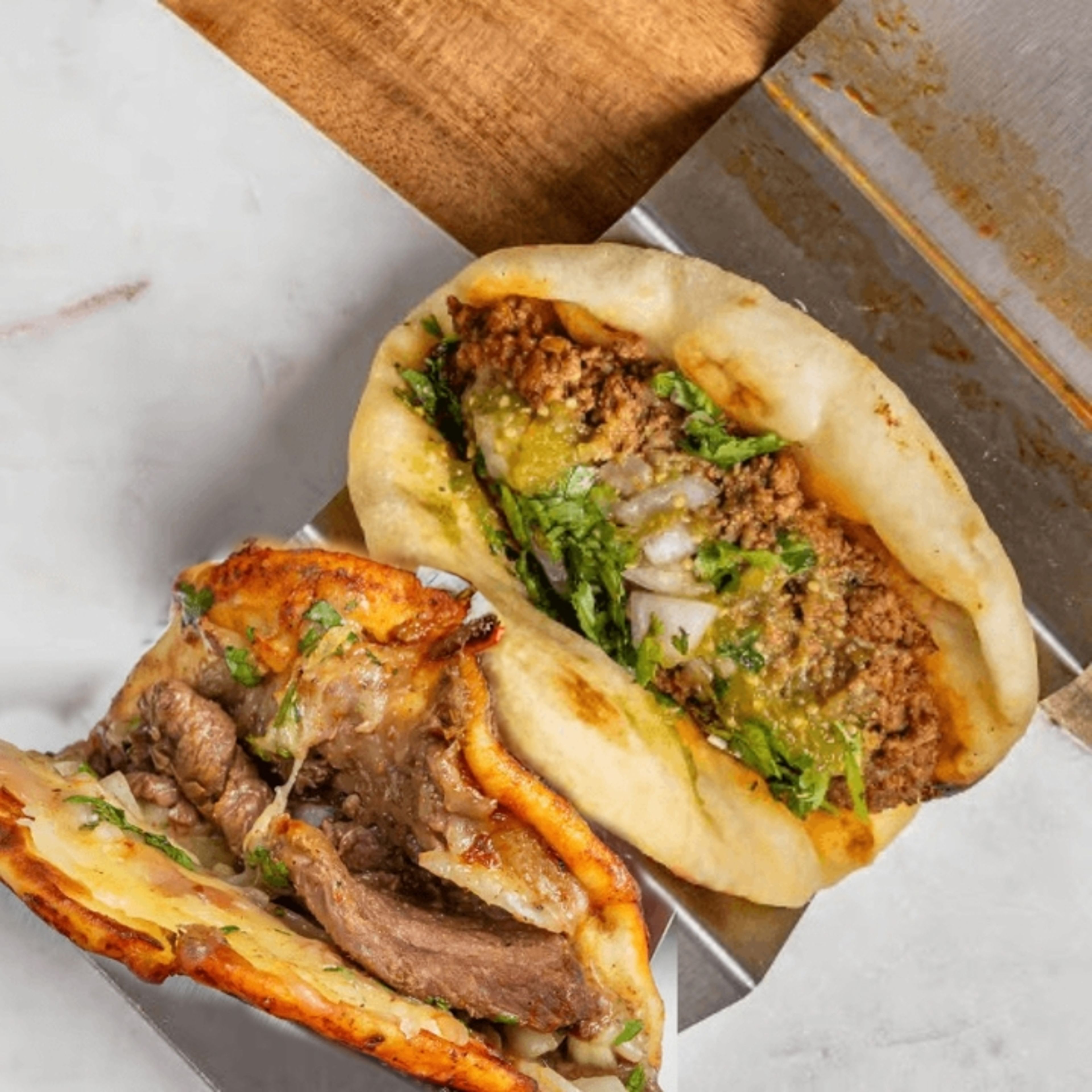 Nihari Birria Taco & Chipotle Keema Taco.