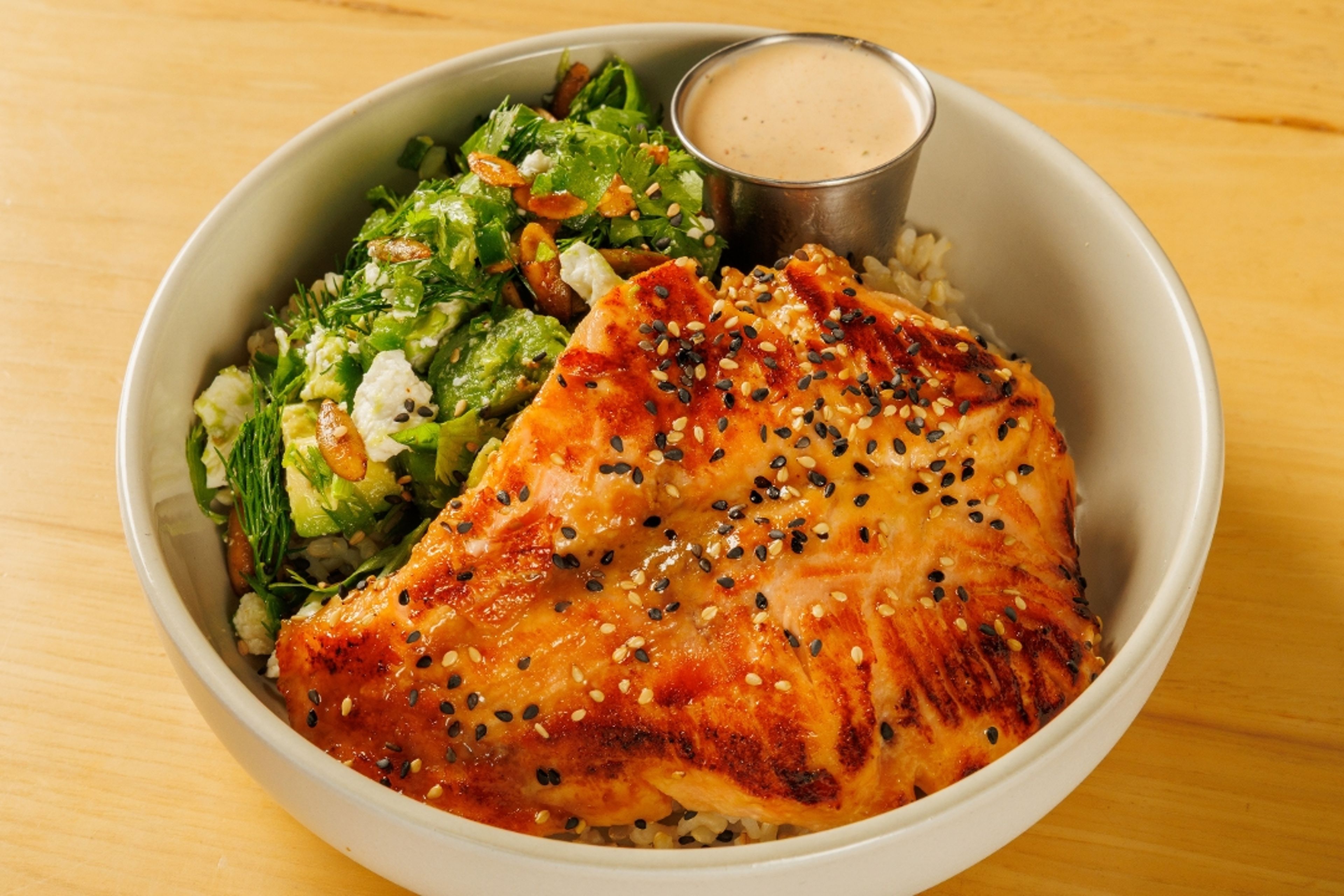 Miso Salmon Bowl.