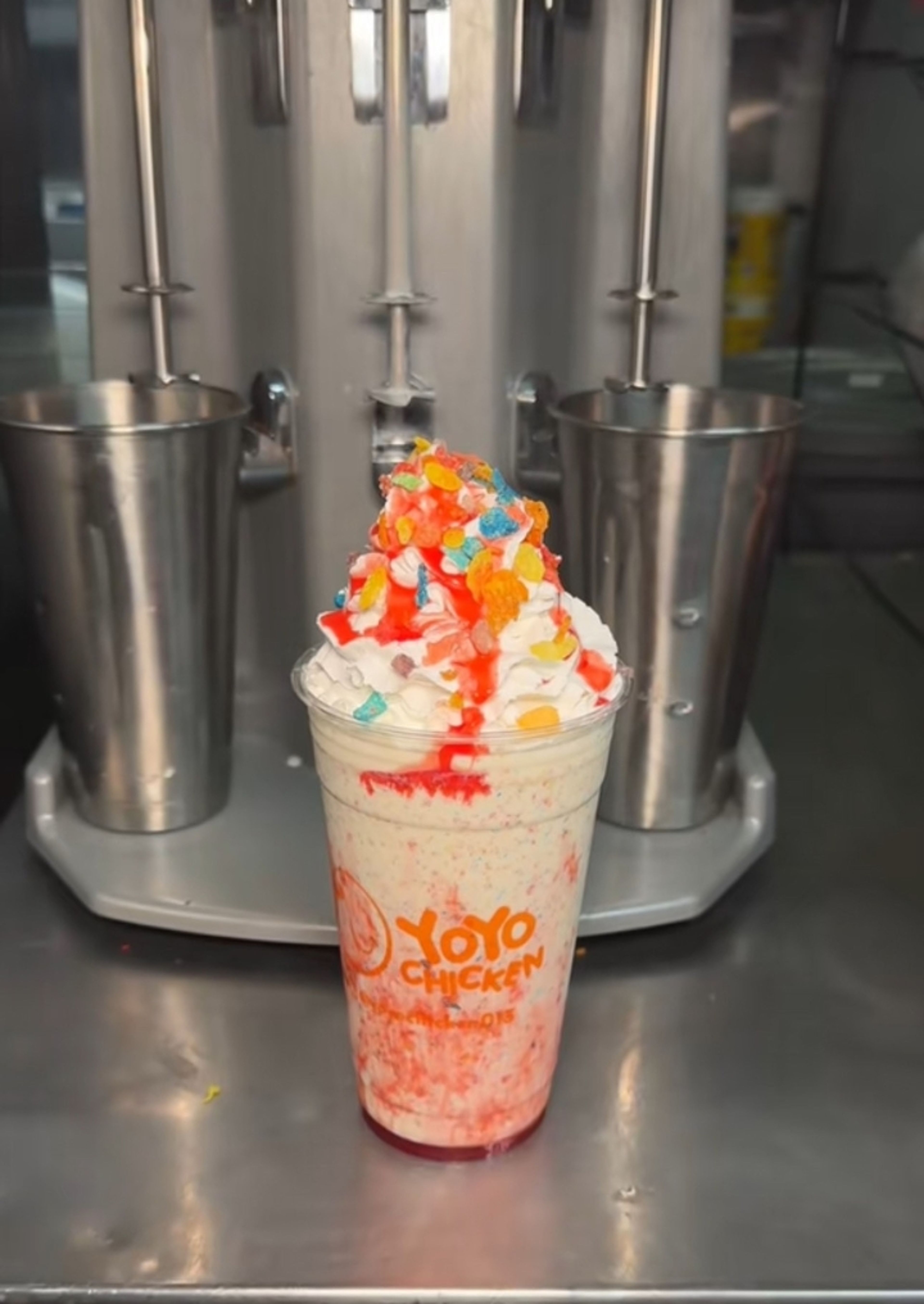 Fruity Pebble Milkshake Medium.