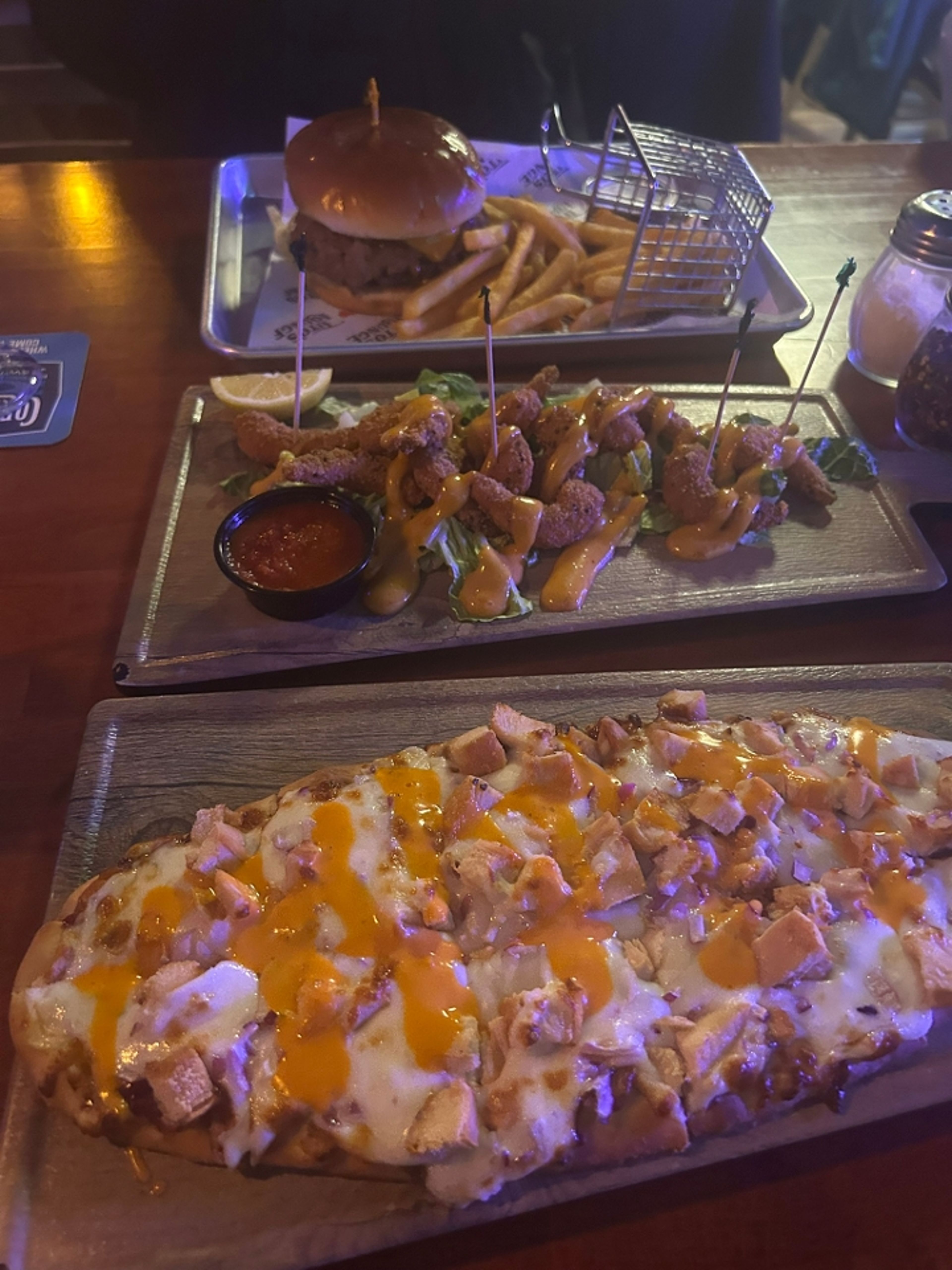 BBQ Chicken Flatbread.