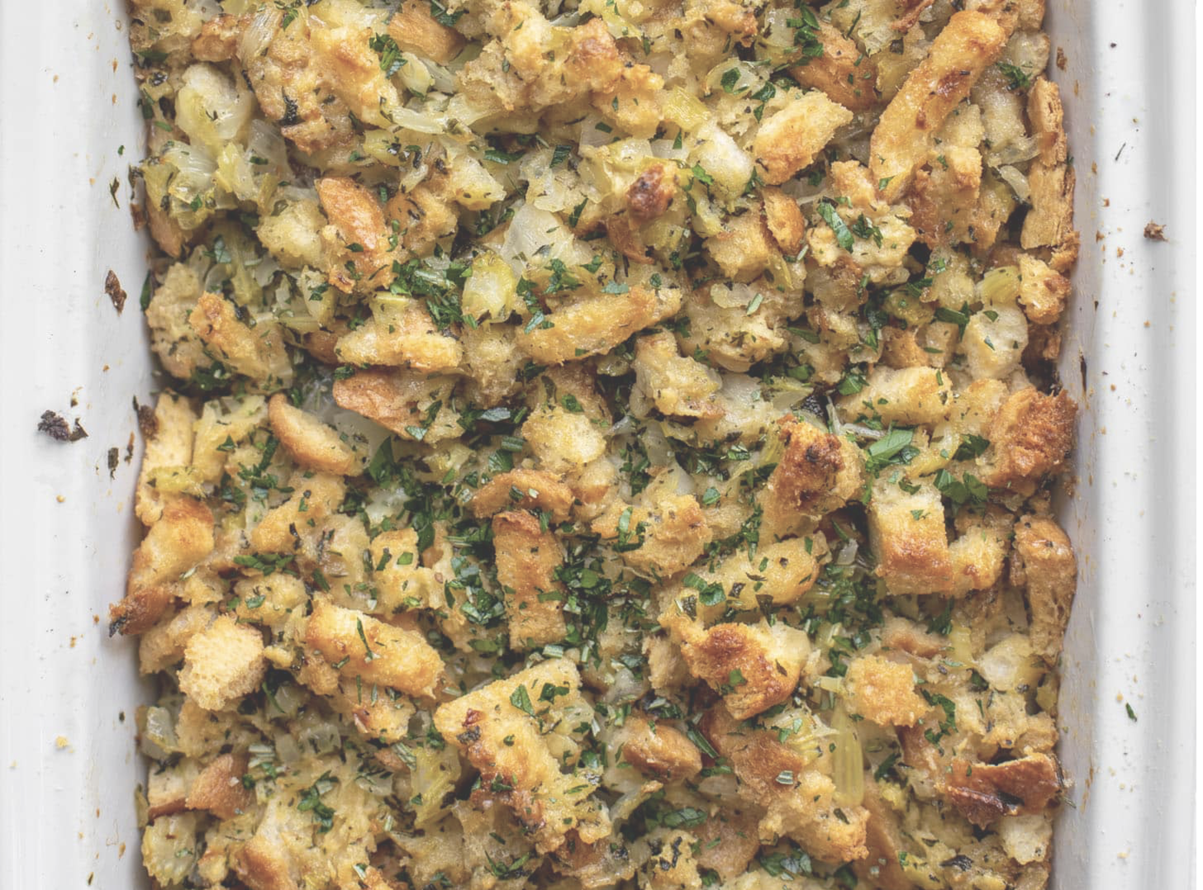 Holiday Buttery Herb Stuffing.