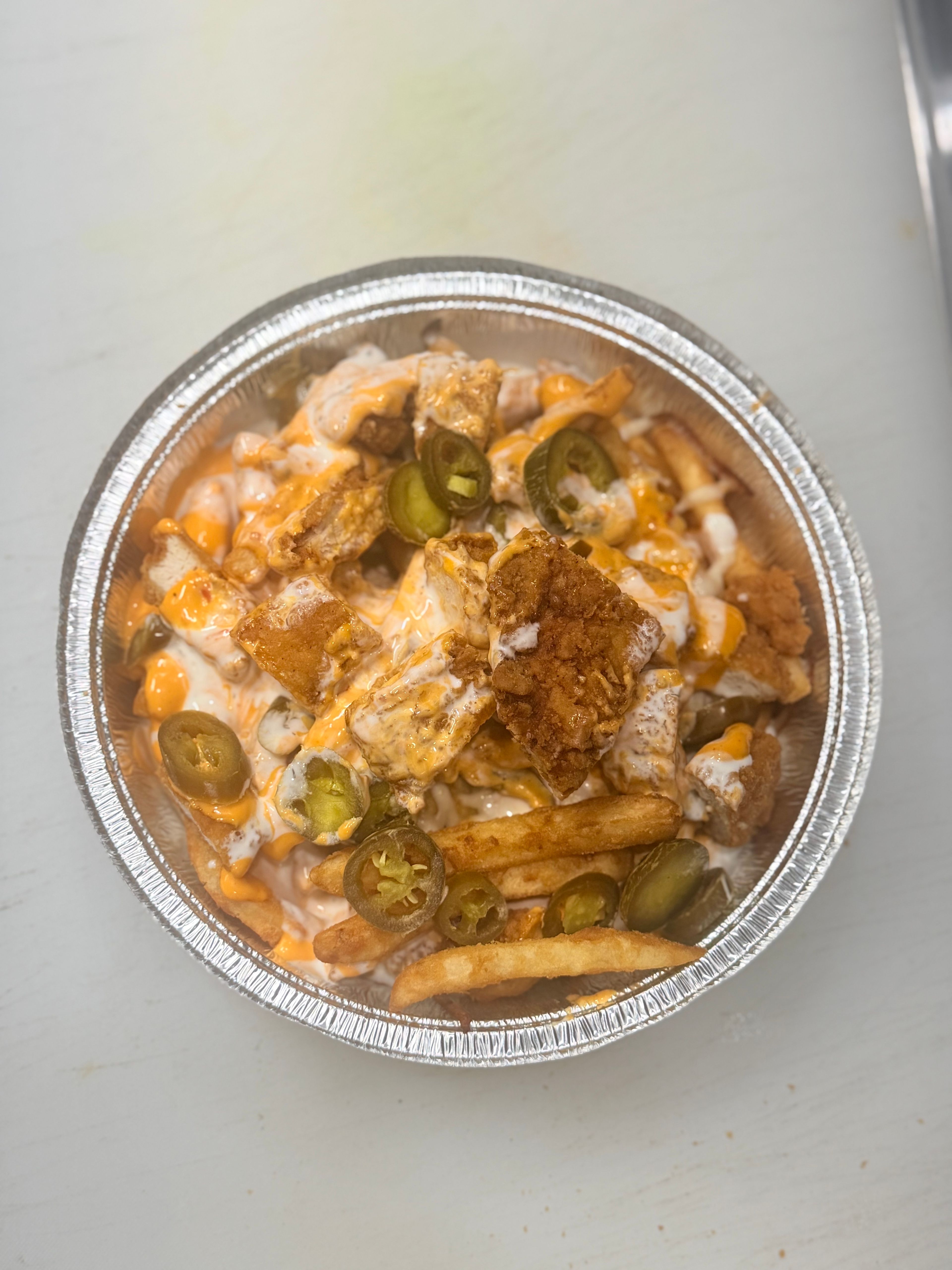  Crispy Chicken Loaded Fries.