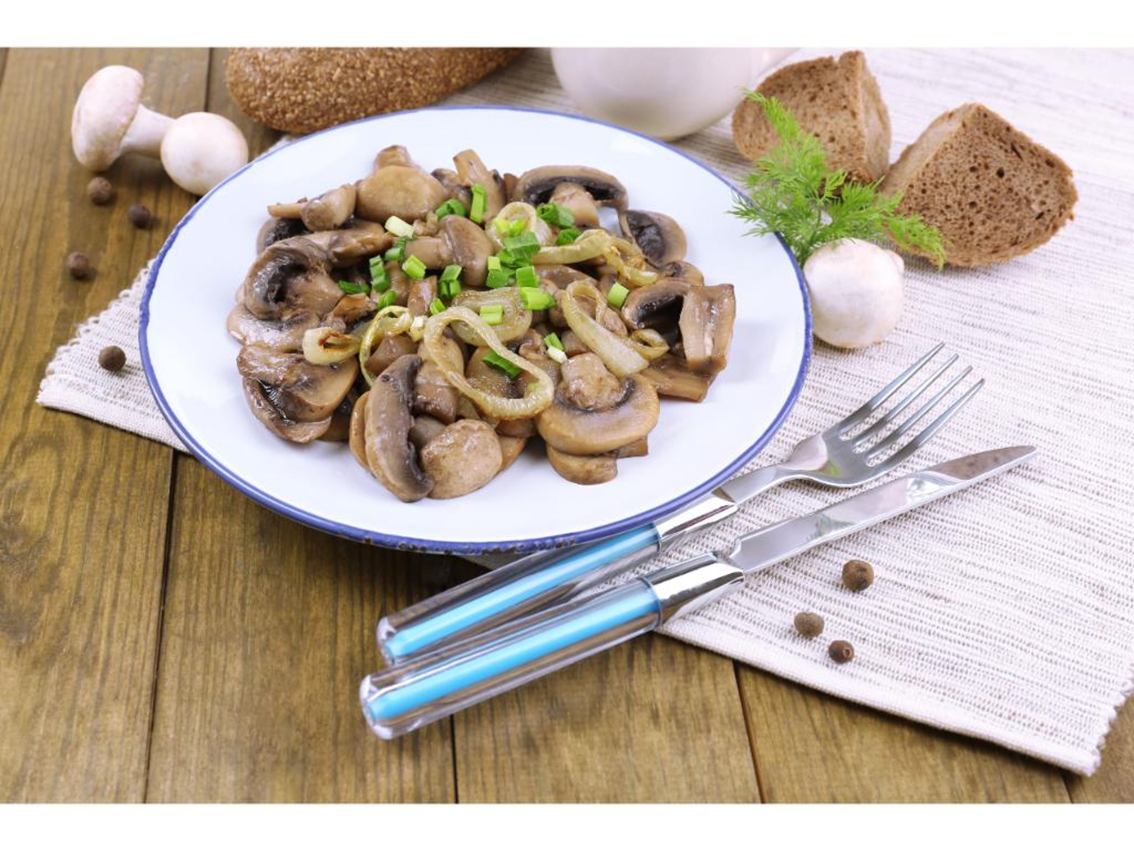 Garlic Mushrooms.