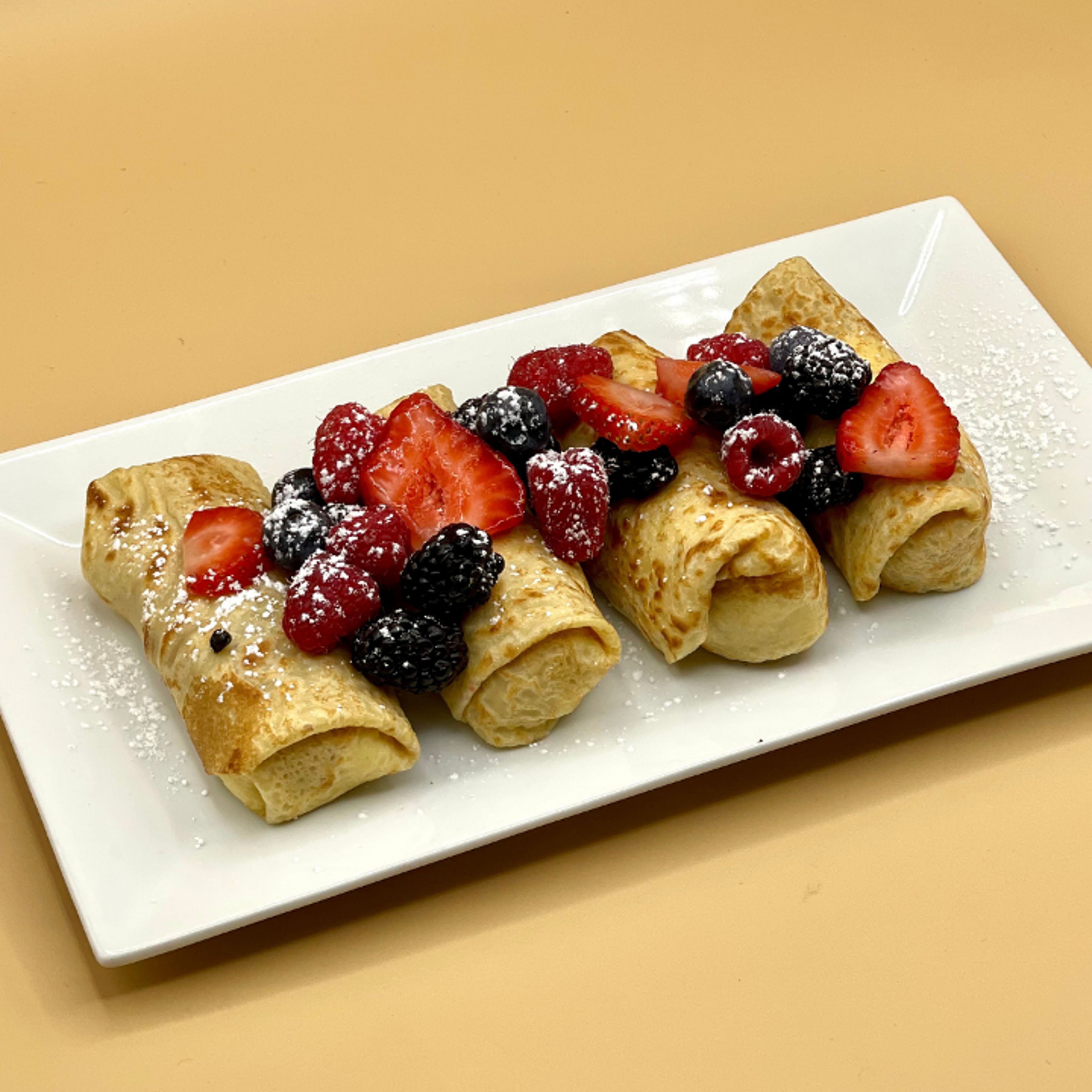 Mini sweet crepes.